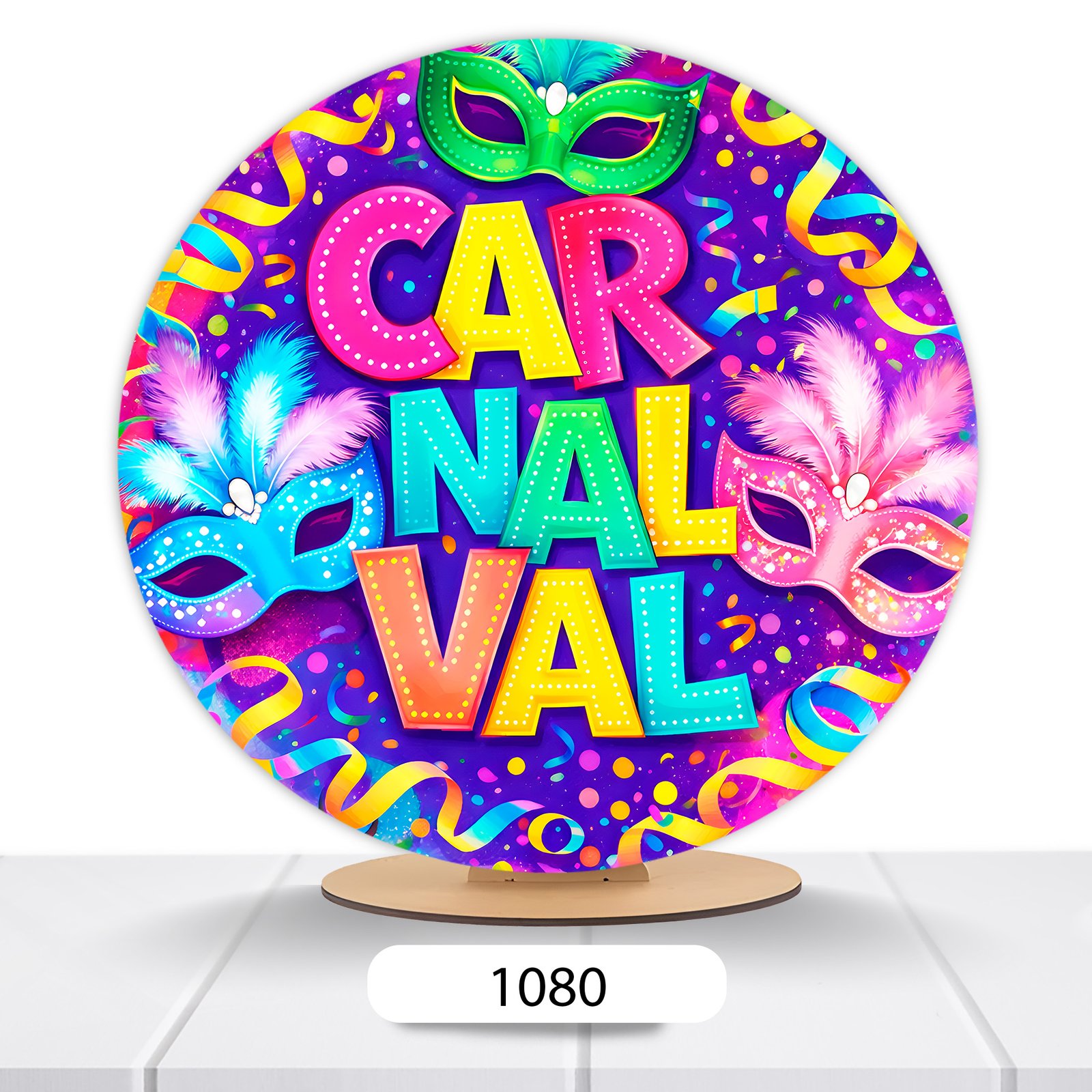 Painel Redondo Carnaval 50x50cm - Imagem 7
