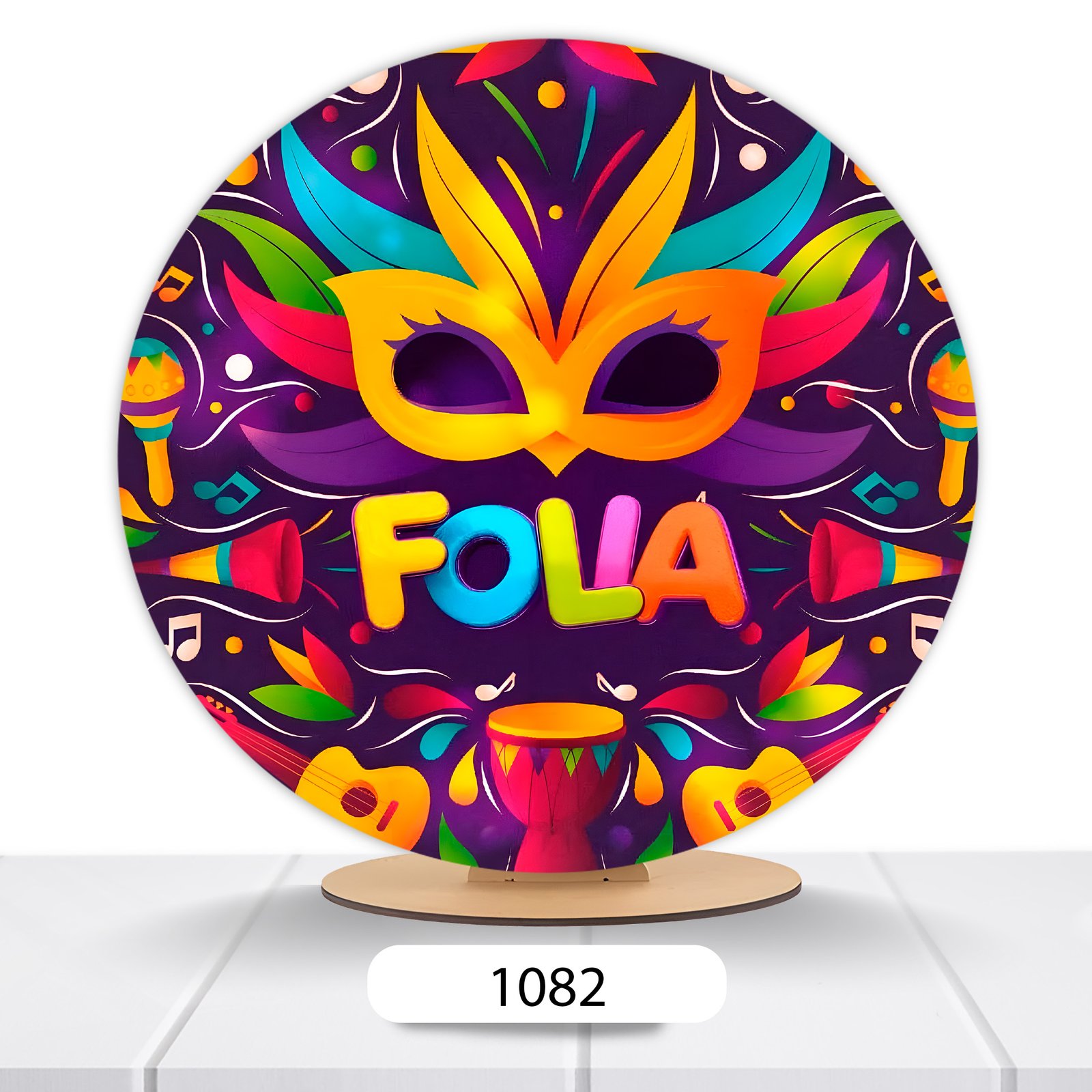 Painel Redondo Carnaval 50x50cm - Imagem 9