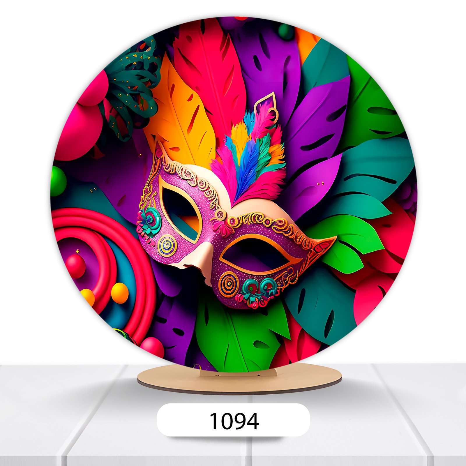 Painel Redondo Carnaval 50x50cm - Imagem 2
