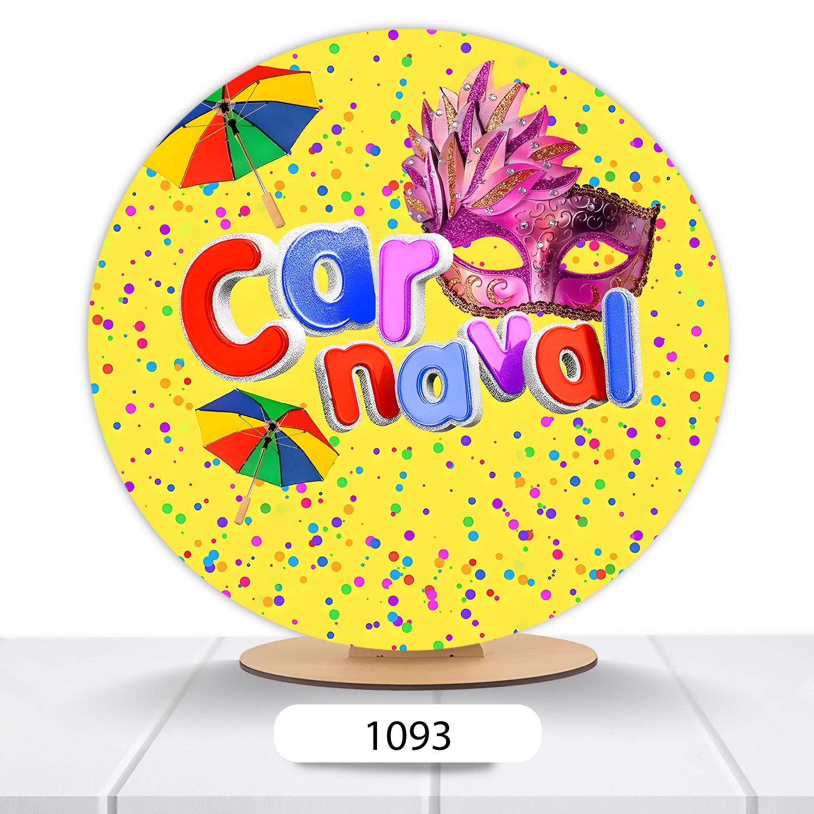 Painel Redondo Carnaval 50x50cm