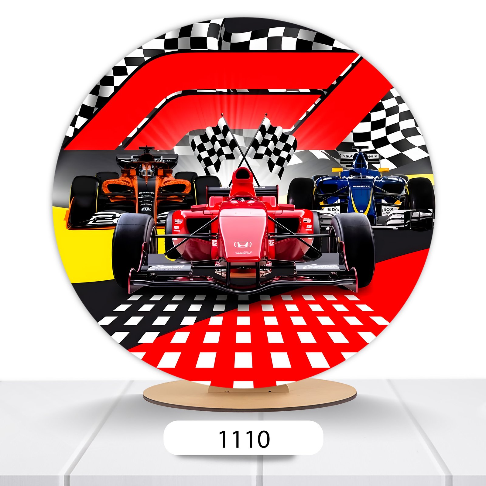 Painel Redondo Ferrari 50x50cm - Imagem 2