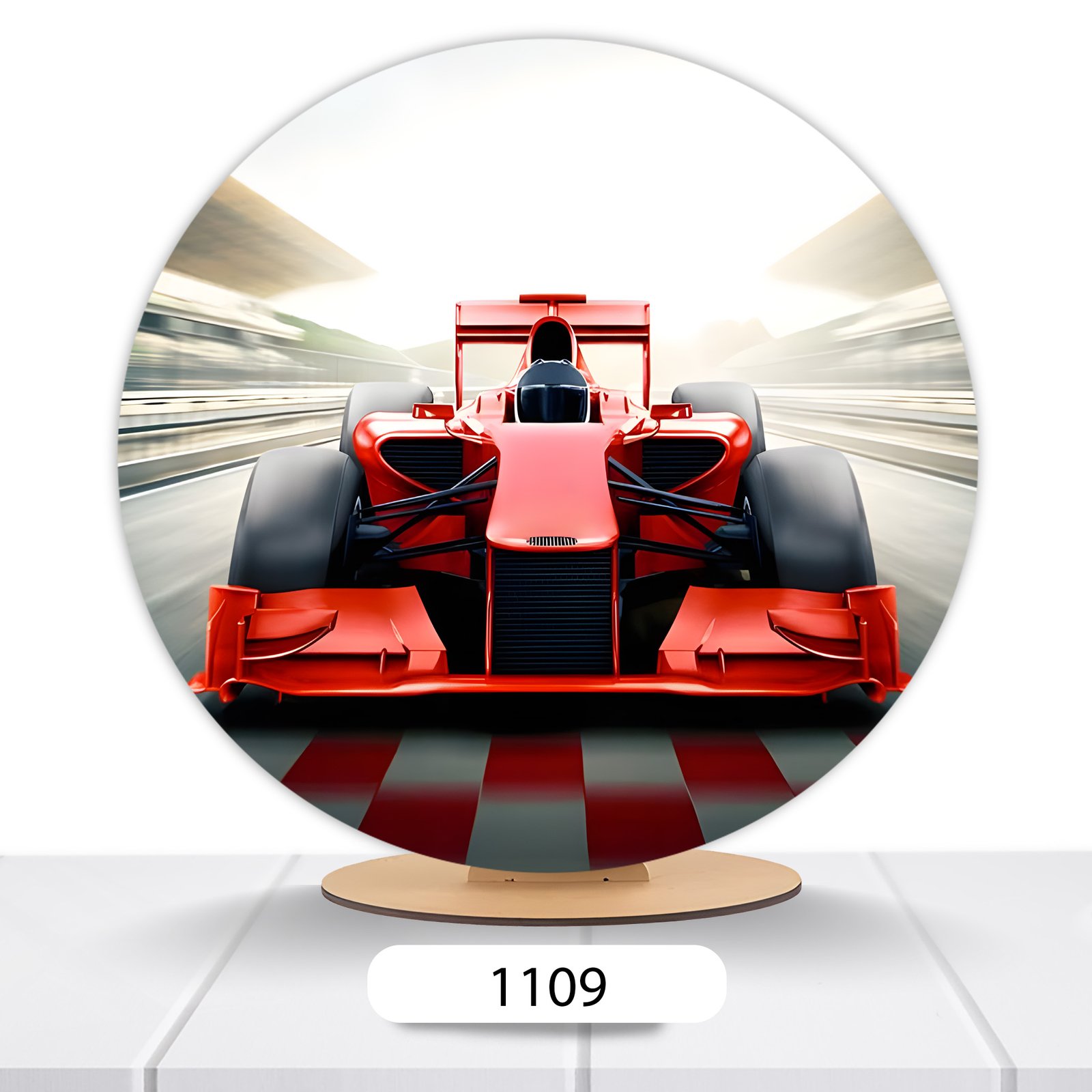 Painel Redondo Ferrari 50x50cm
