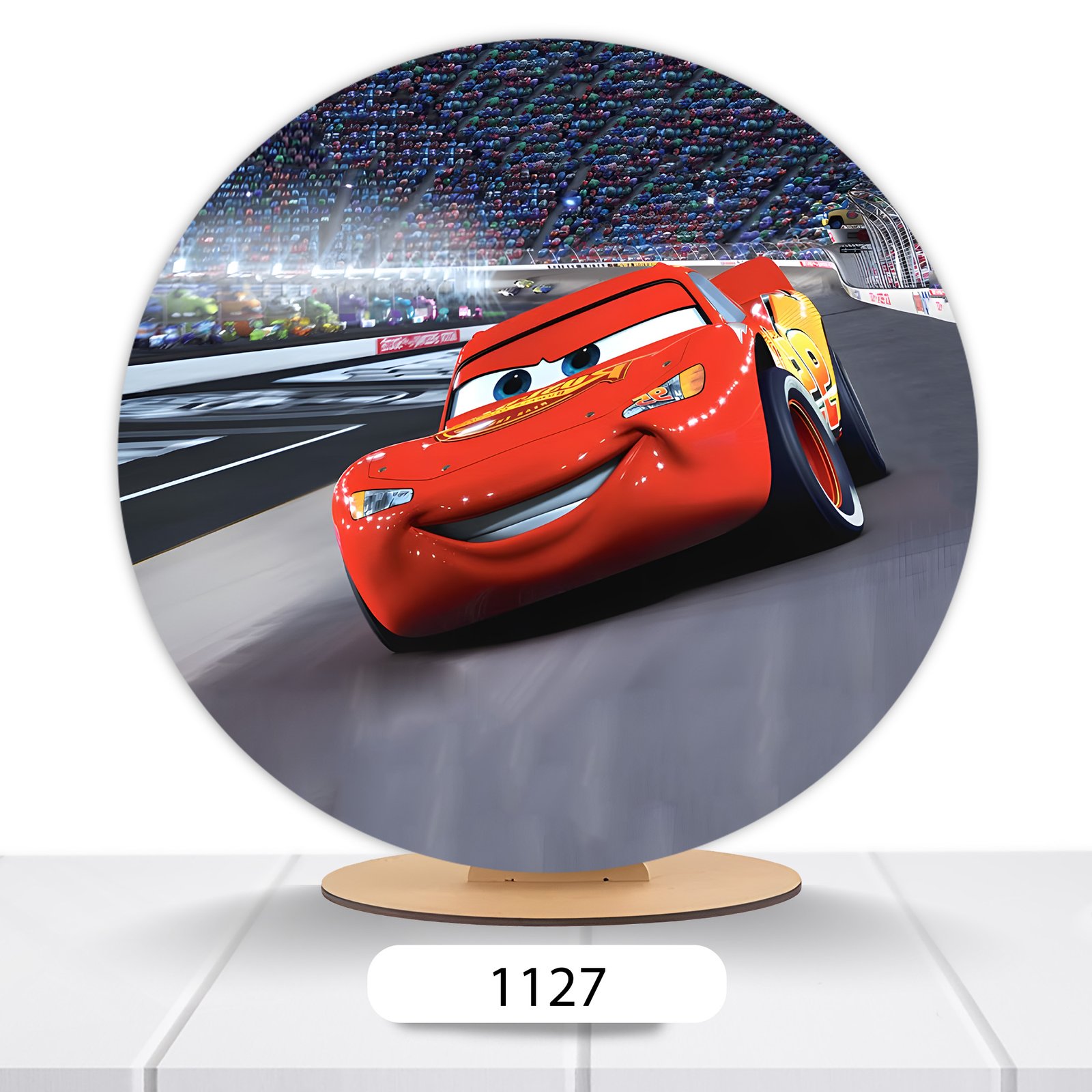Painel Redondo Carros Pixar 50x50cm - Imagem 15