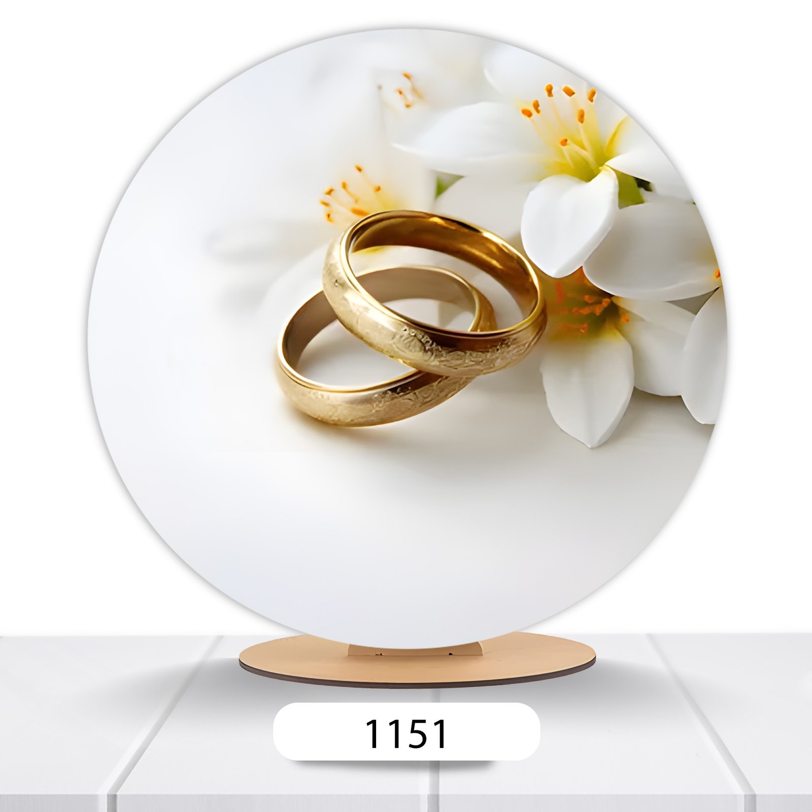 Painel Redondo Casamento 50x50cm - Imagem 5