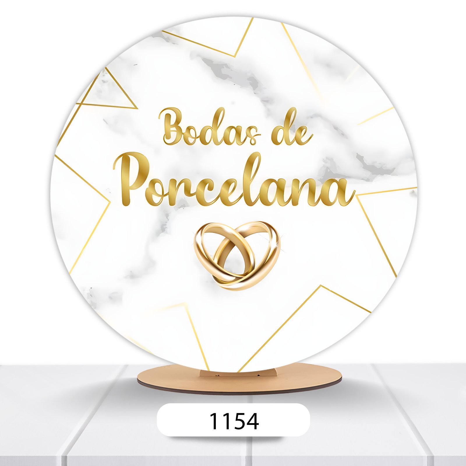 Painel Redondo Casamento 50x50cm - Imagem 8