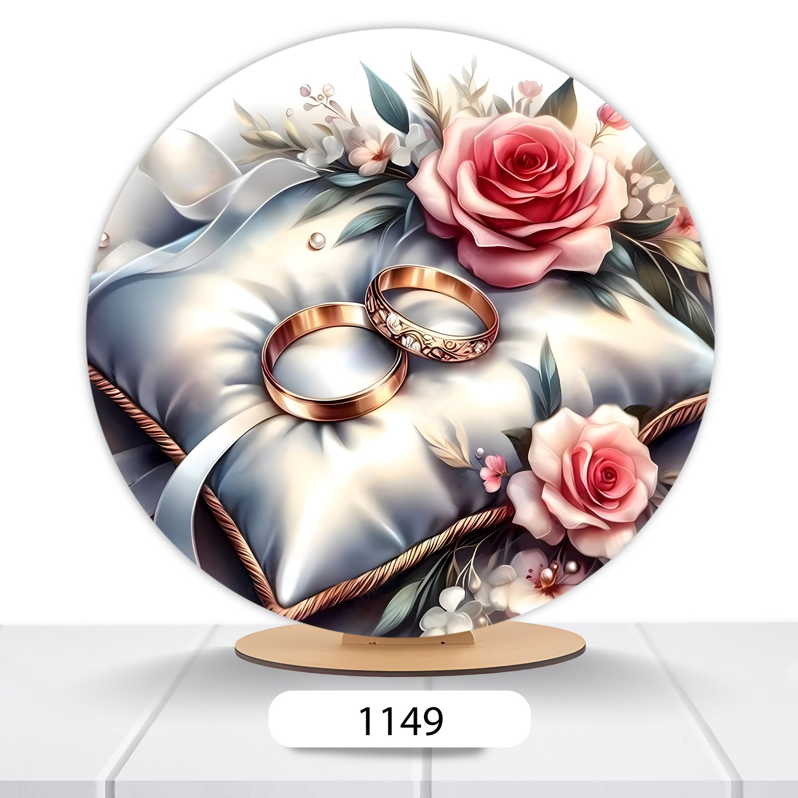 Painel Redondo Casamento 50x50cm - Imagem 3