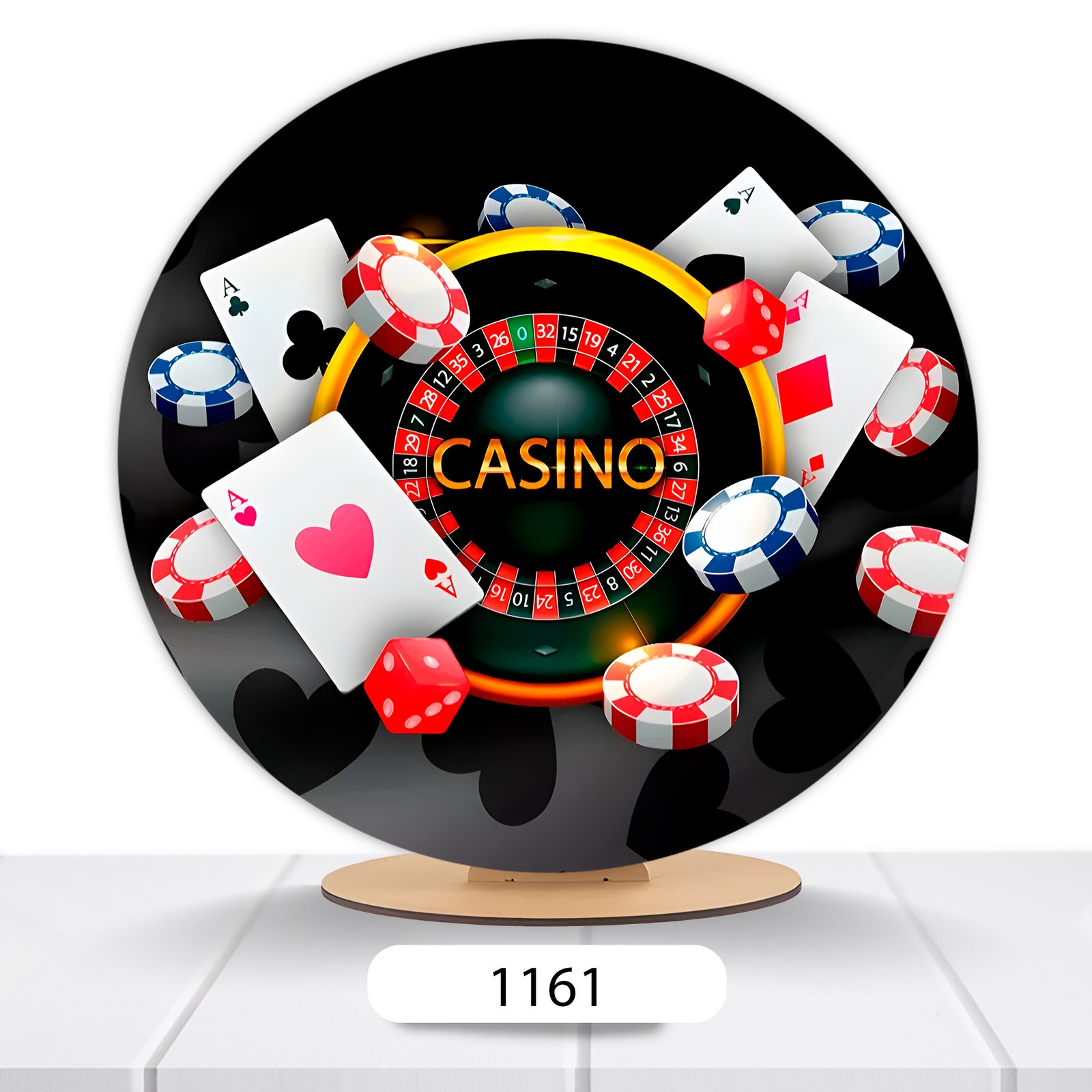 Painel Redondo Casino 50x50cm - Imagem 3