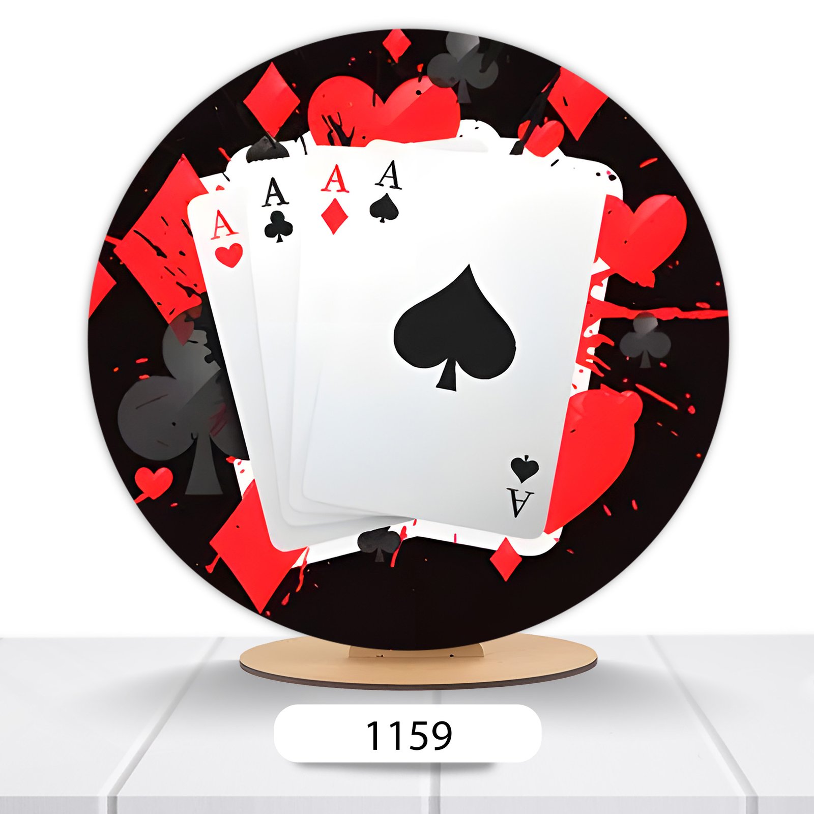 Painel Redondo Casino 50x50cm
