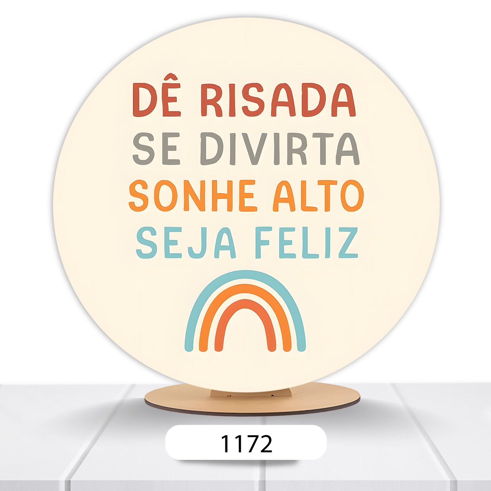 Painel Redondo Celebrar A Vida 50x50cm