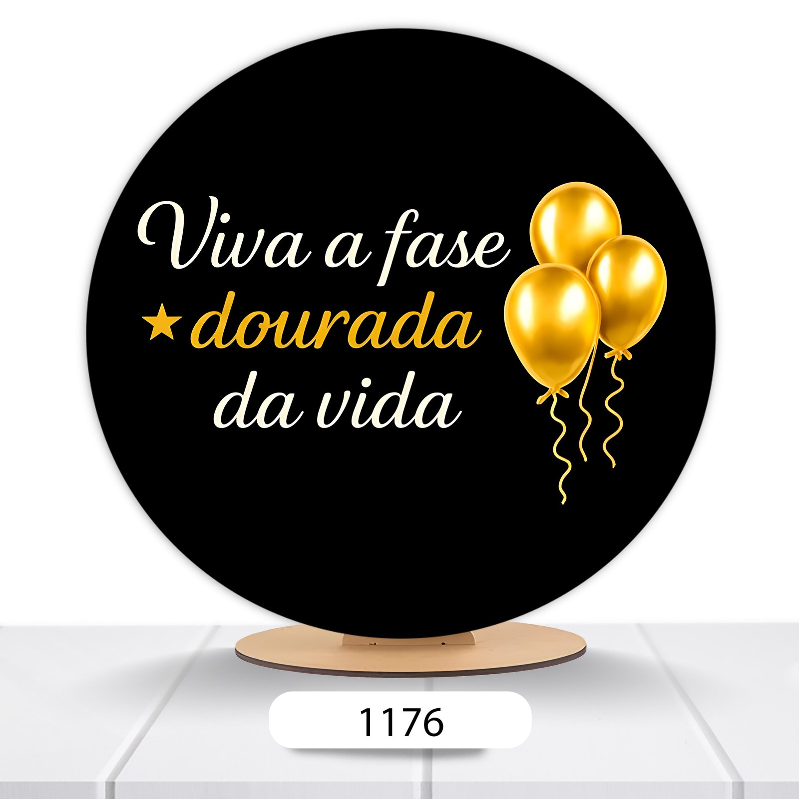 Painel Redondo Celebrar A Vida 50x50cm - Imagem 5