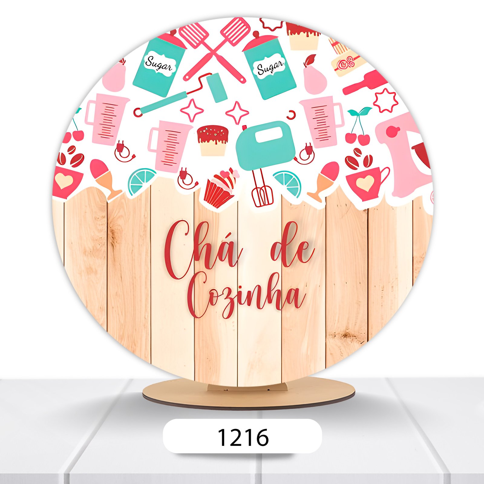 Painel Redondo Chá De Casa Nova 50x50cm - Imagem 8