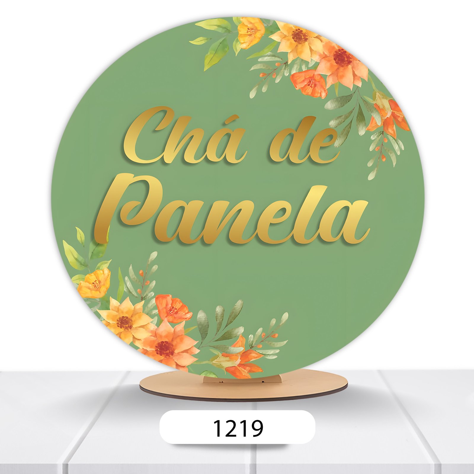 Painel Redondo Chá De Casa Nova 50x50cm - Imagem 11
