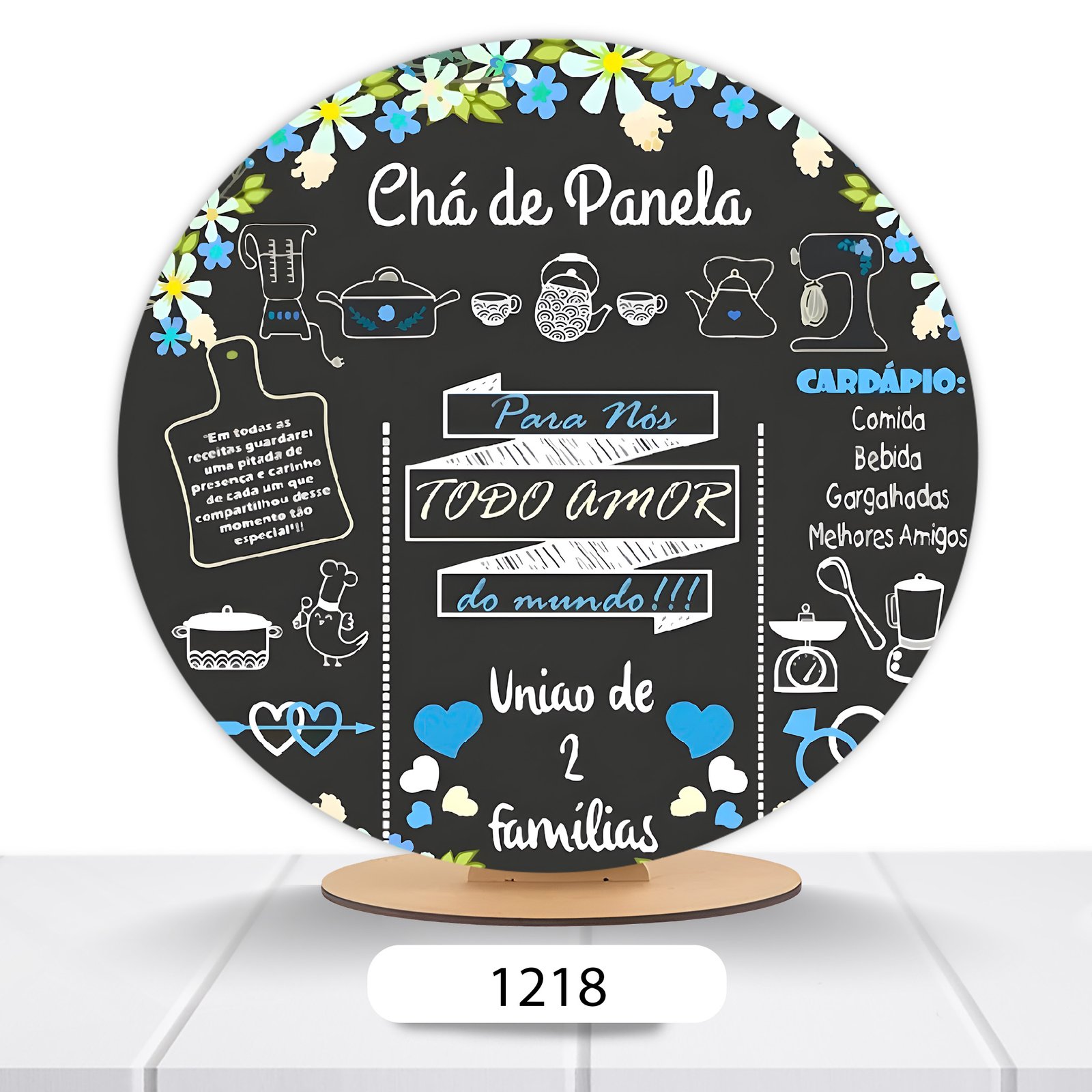 Painel Redondo Chá De Casa Nova 50x50cm - Imagem 10