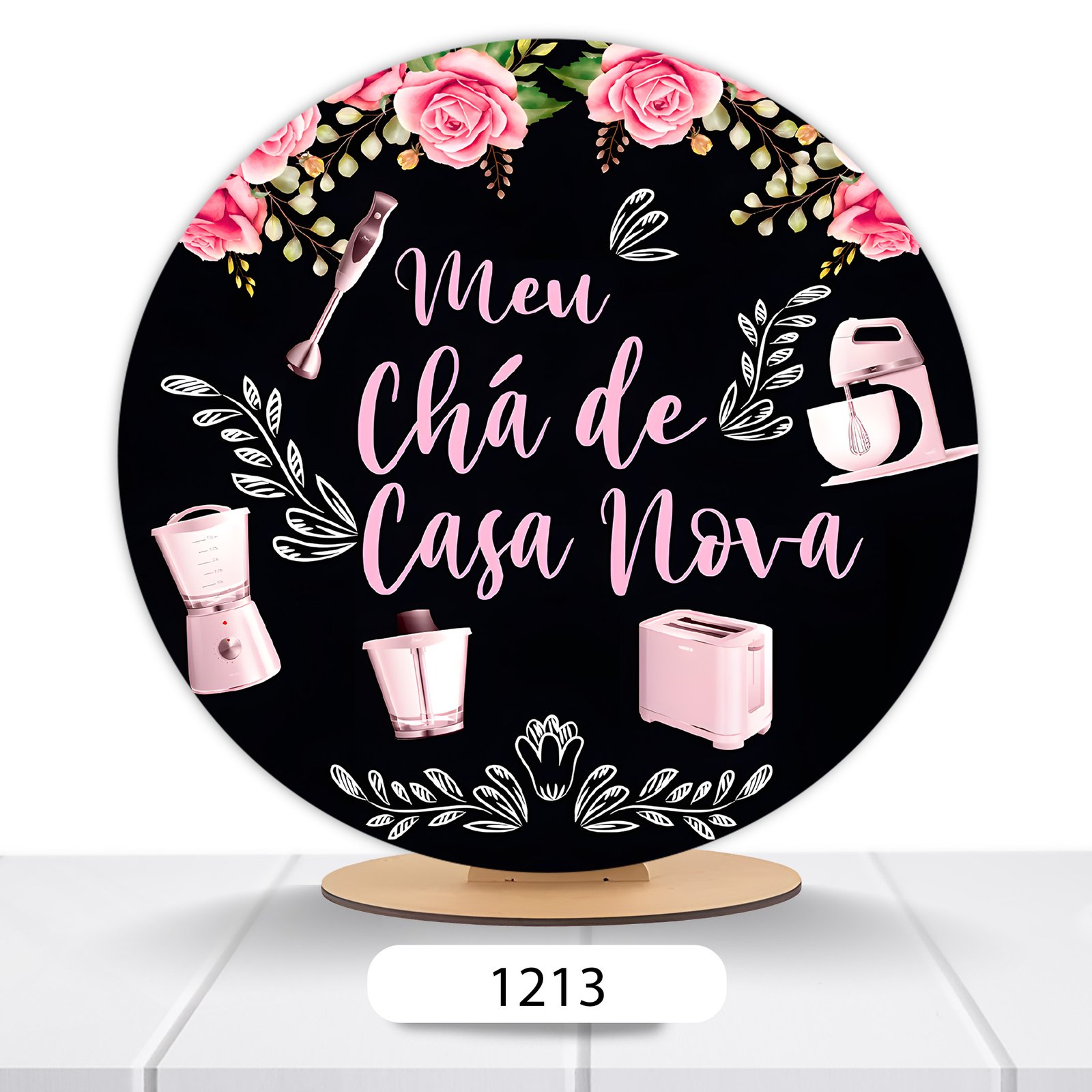 Painel Redondo Chá De Casa Nova 50x50cm - Imagem 5