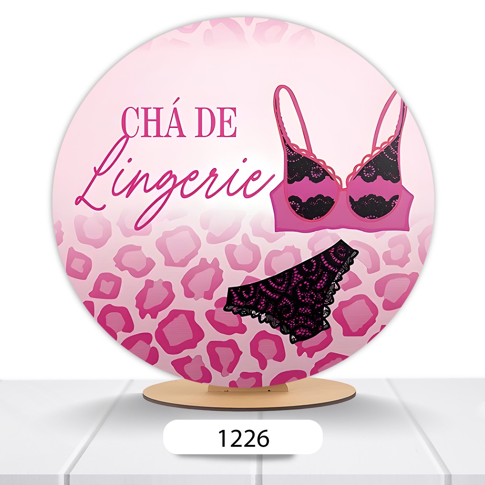 Painel Redondo Chá De Lingerie 50x50cm - Imagem 5