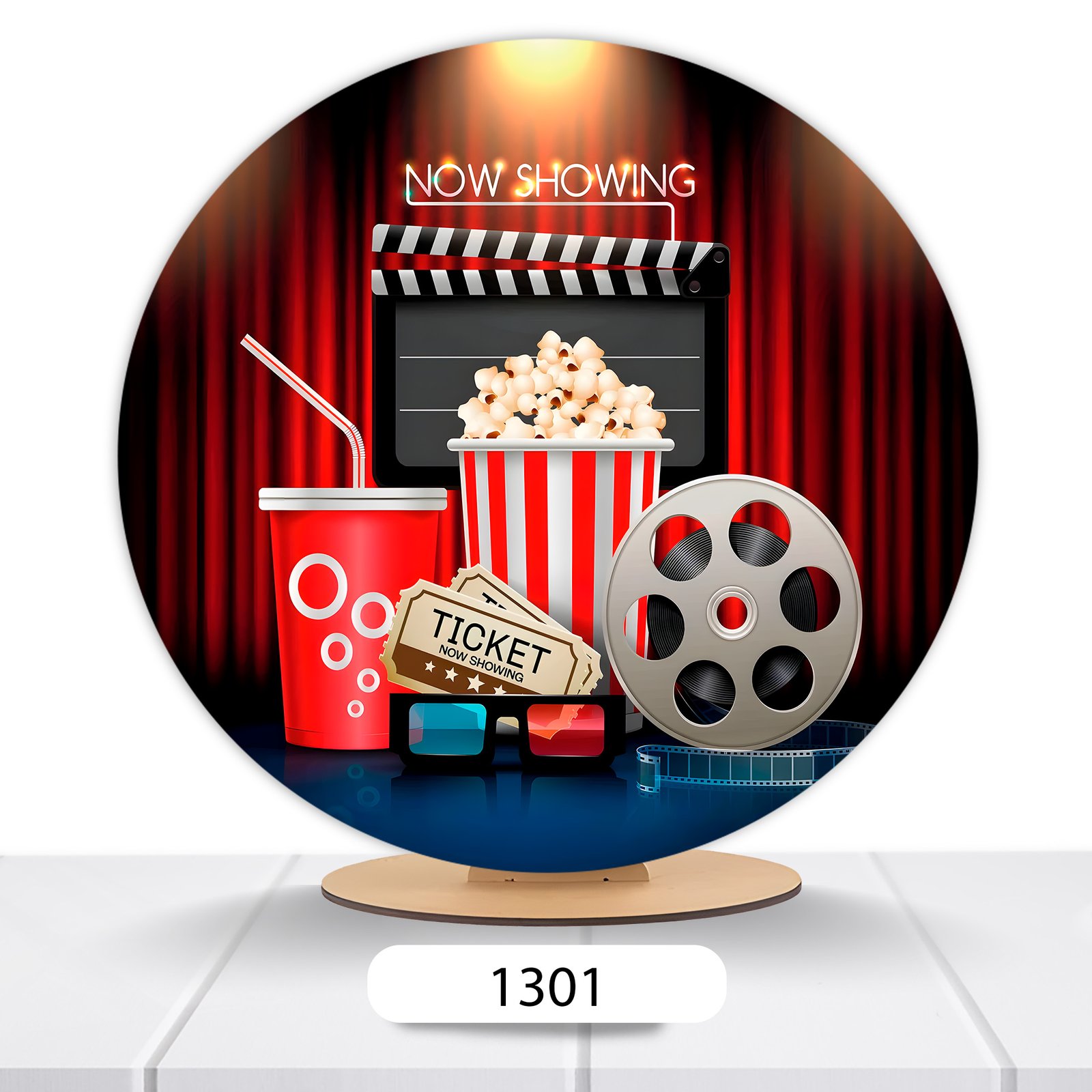 Painel Redondo Cinema 50x50cm