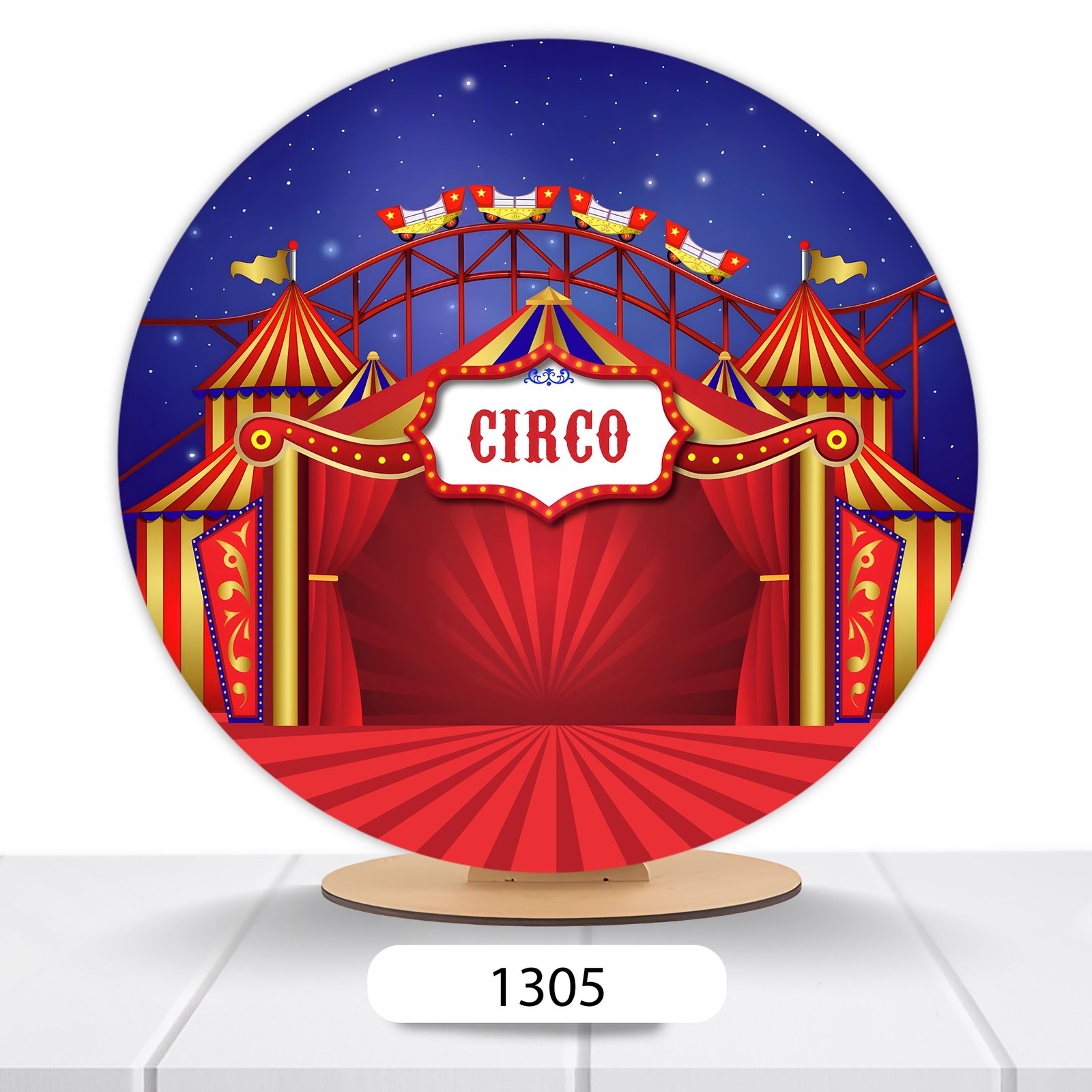 Painel Redondo Circo 50x50cm - Imagem 4