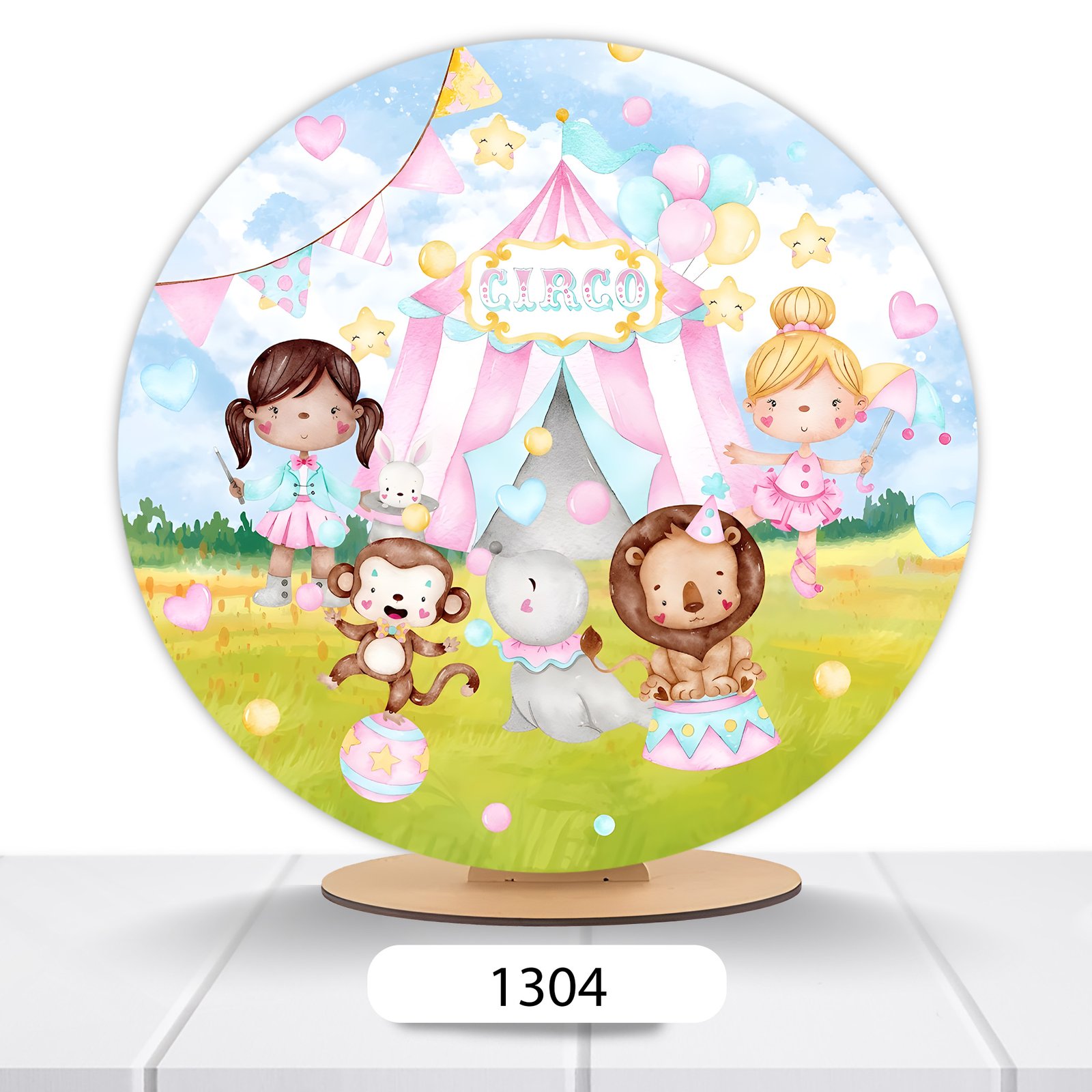 Painel Redondo Circo 50x50cm - Imagem 3