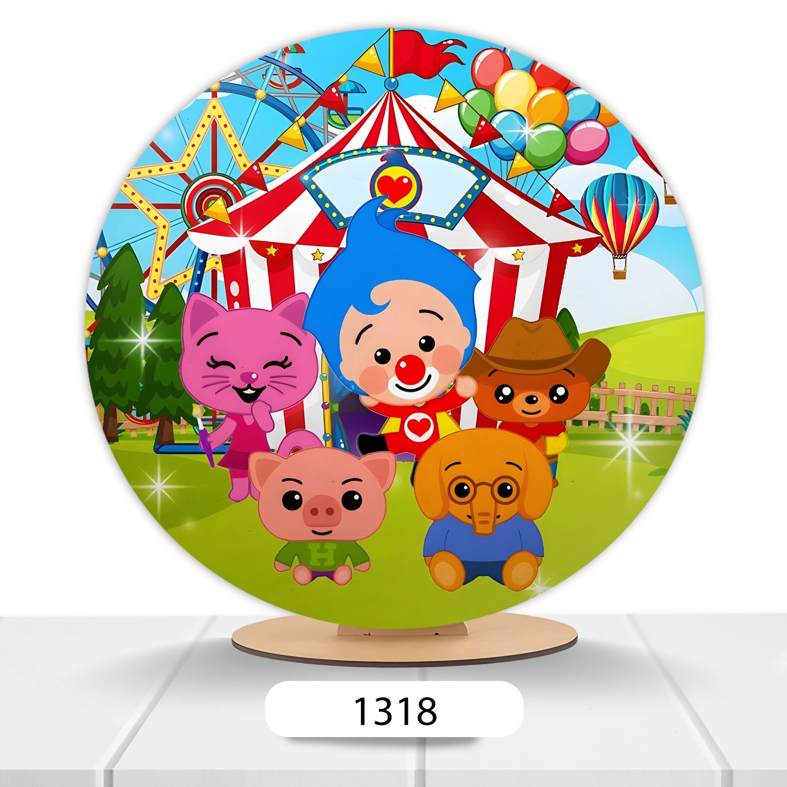 Painel Redondo Circo 50x50cm - Imagem 17