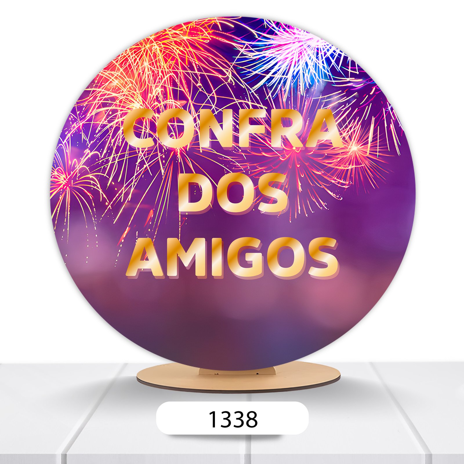 Painel Redondo Confraternização 50x50cm - Imagem 5
