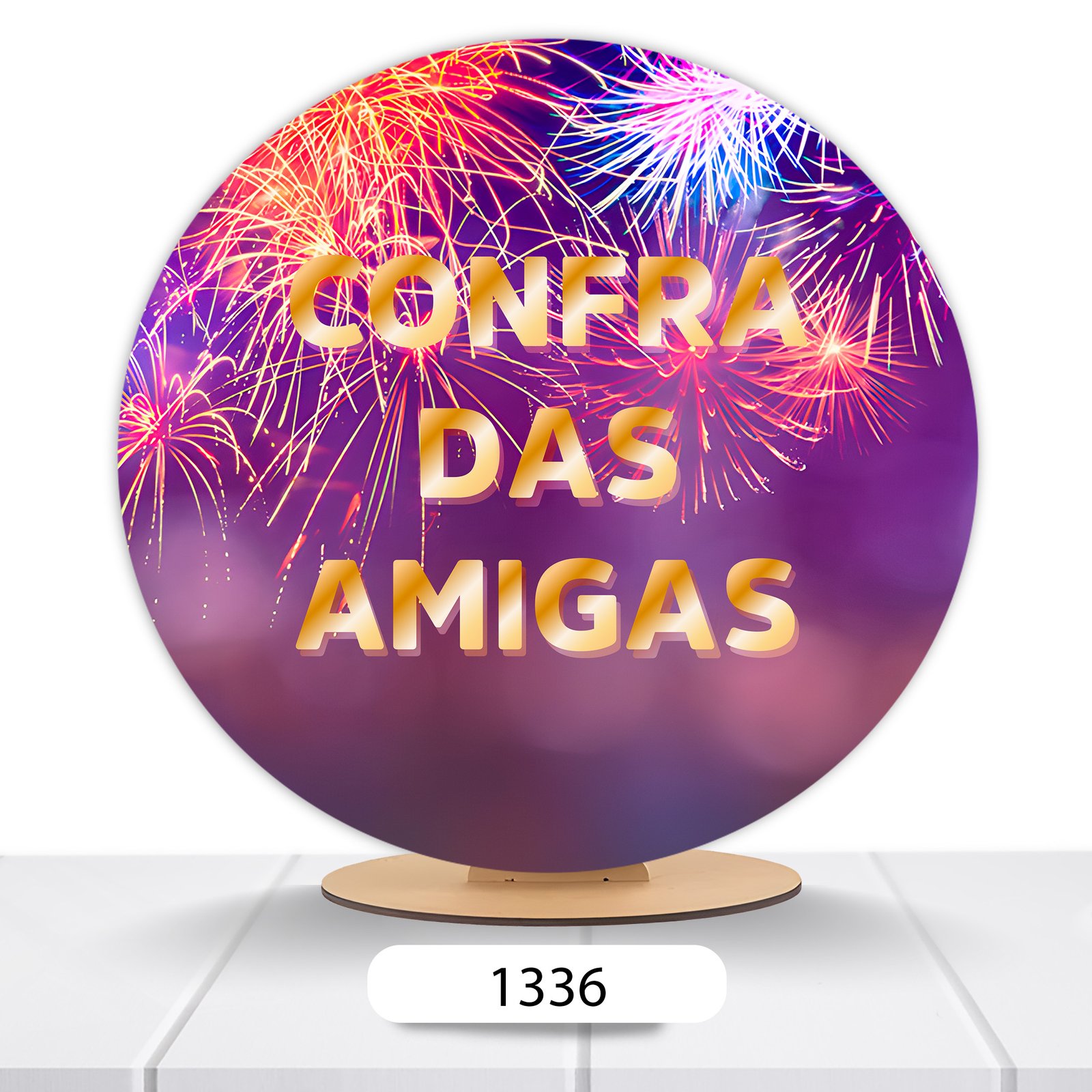 Painel Redondo Confraternização 50x50cm - Imagem 3
