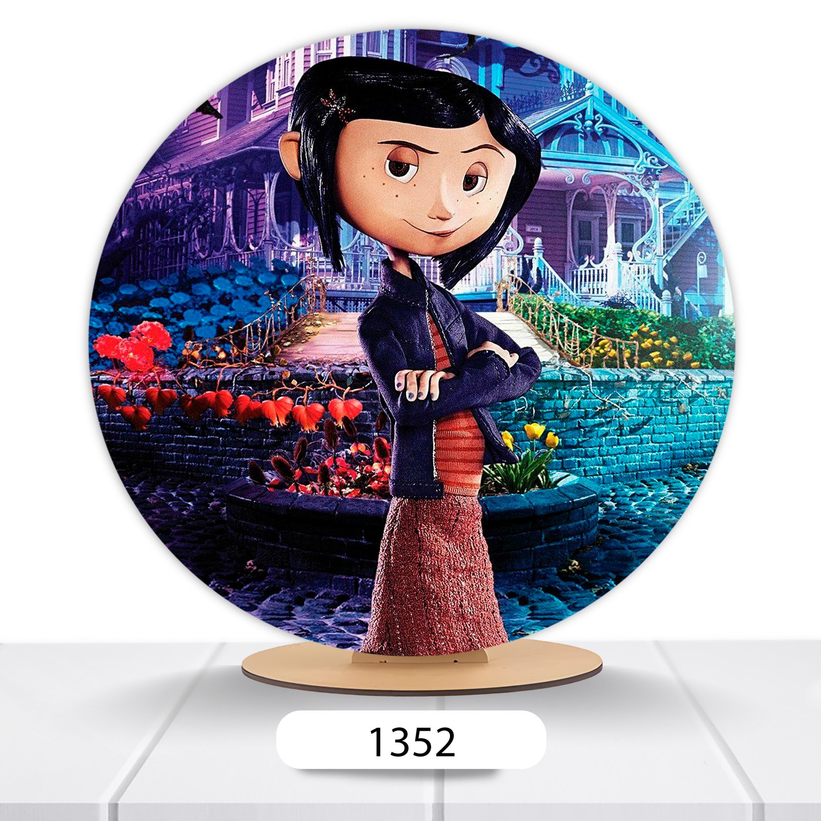 Painel Redondo Coraline 50x50cm