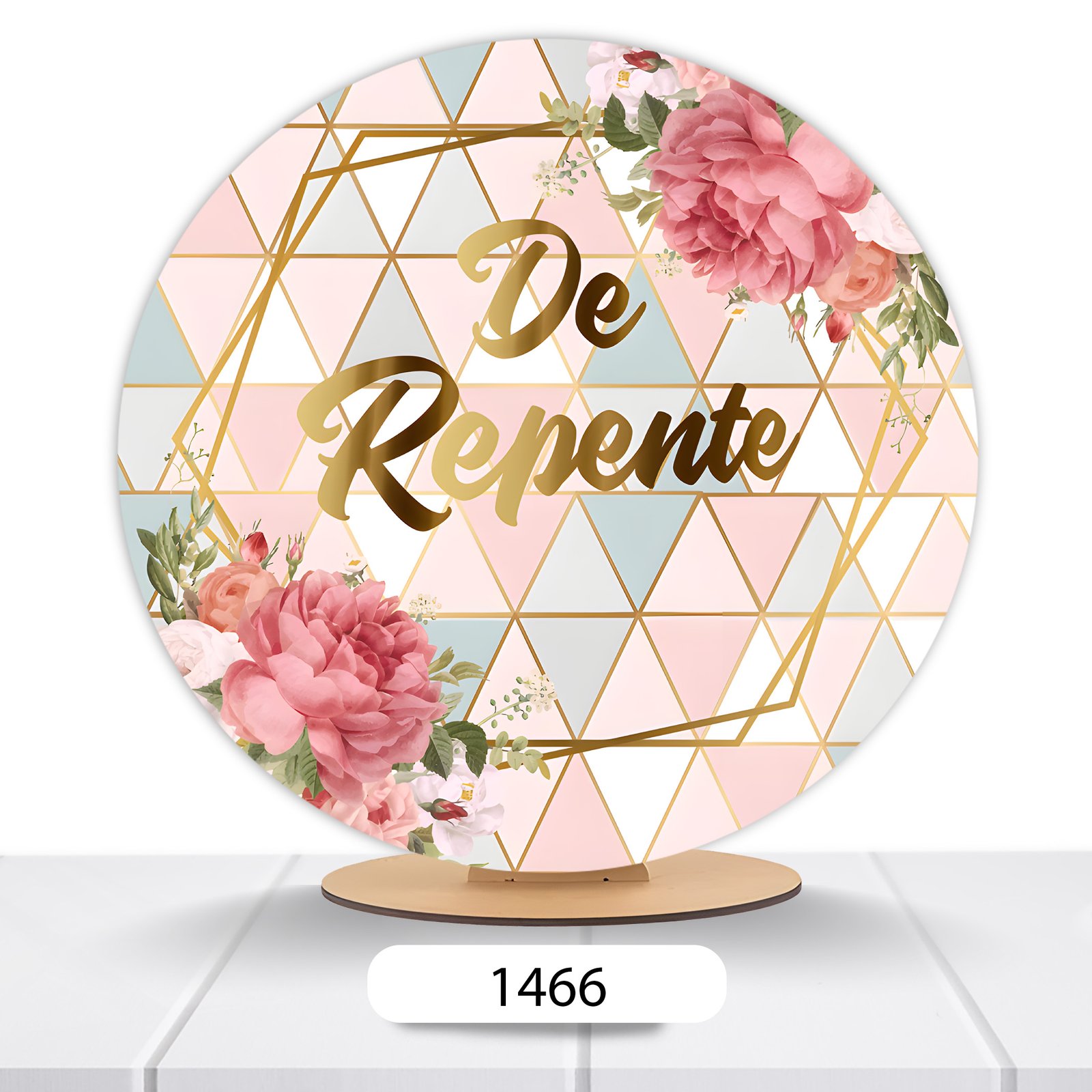 Painel Redondo De Repente... 50x50cm - Imagem 3