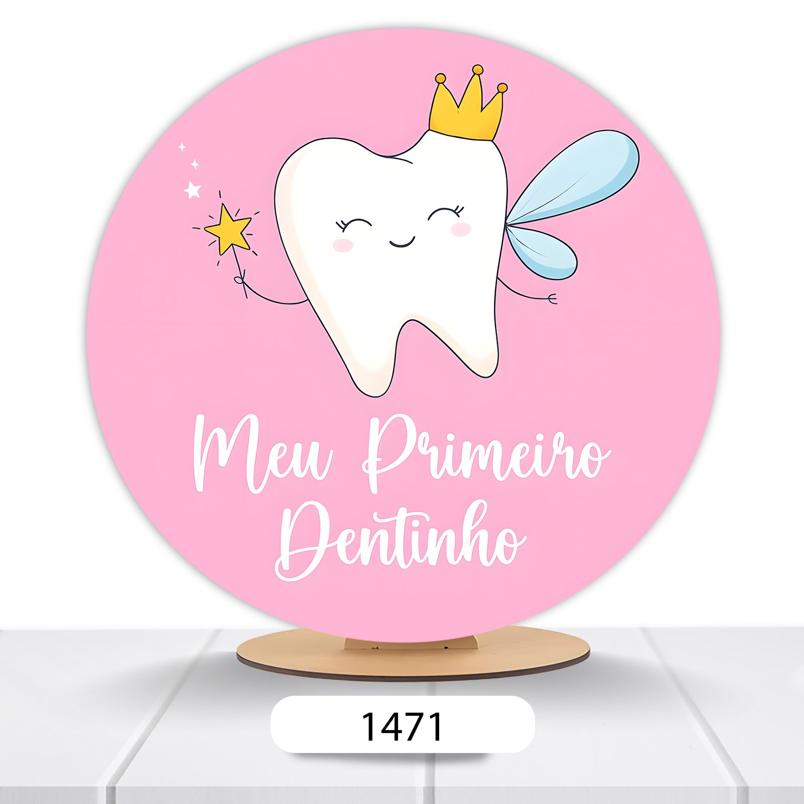 Painel Redondo Dentinho 50x50cm