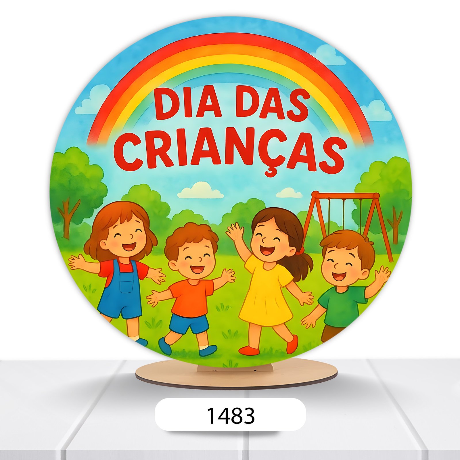 Painel Redondo Dia Das Crianças 50x50cm - Imagem 3