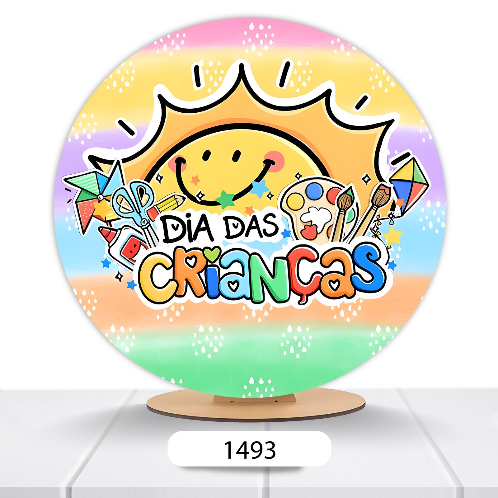 Painel Redondo Dia Das Crianças 50x50cm - Imagem 13