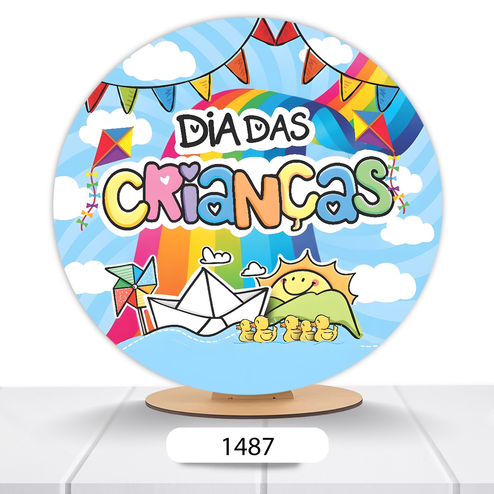 Painel Redondo Dia Das Crianças 50x50cm - Imagem 7