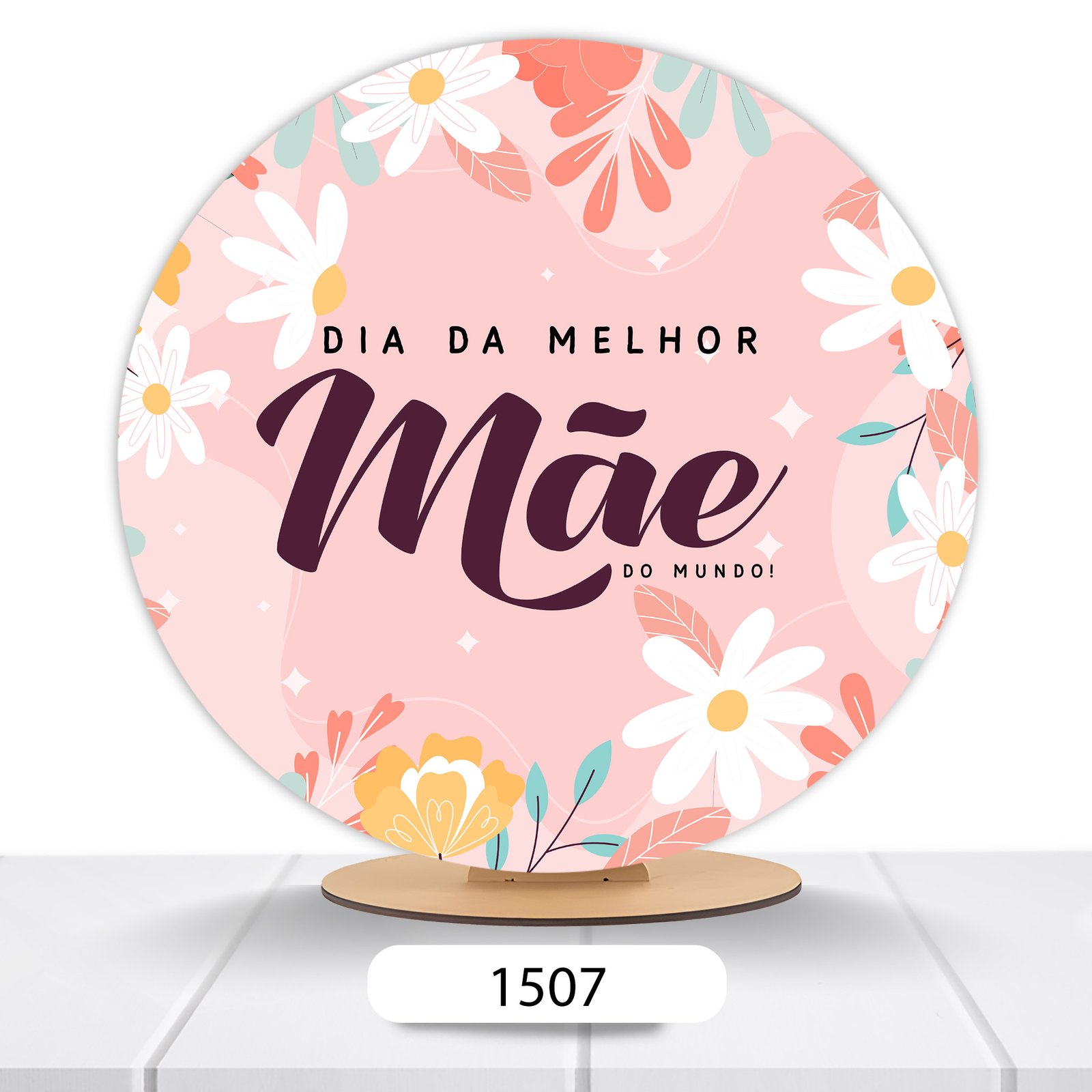 Painel Redondo Dia Das Mães 50x50cm - Imagem 14