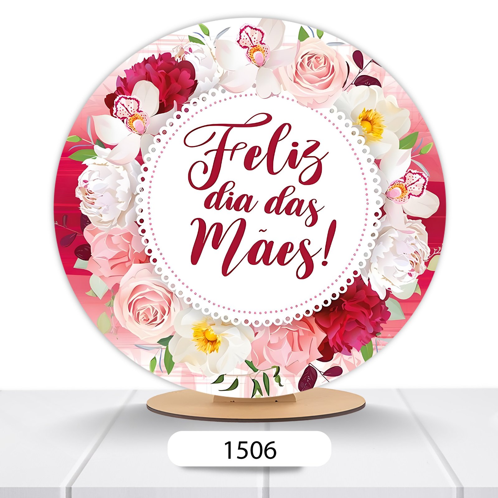 Painel Redondo Dia Das Mães 50x50cm - Imagem 13