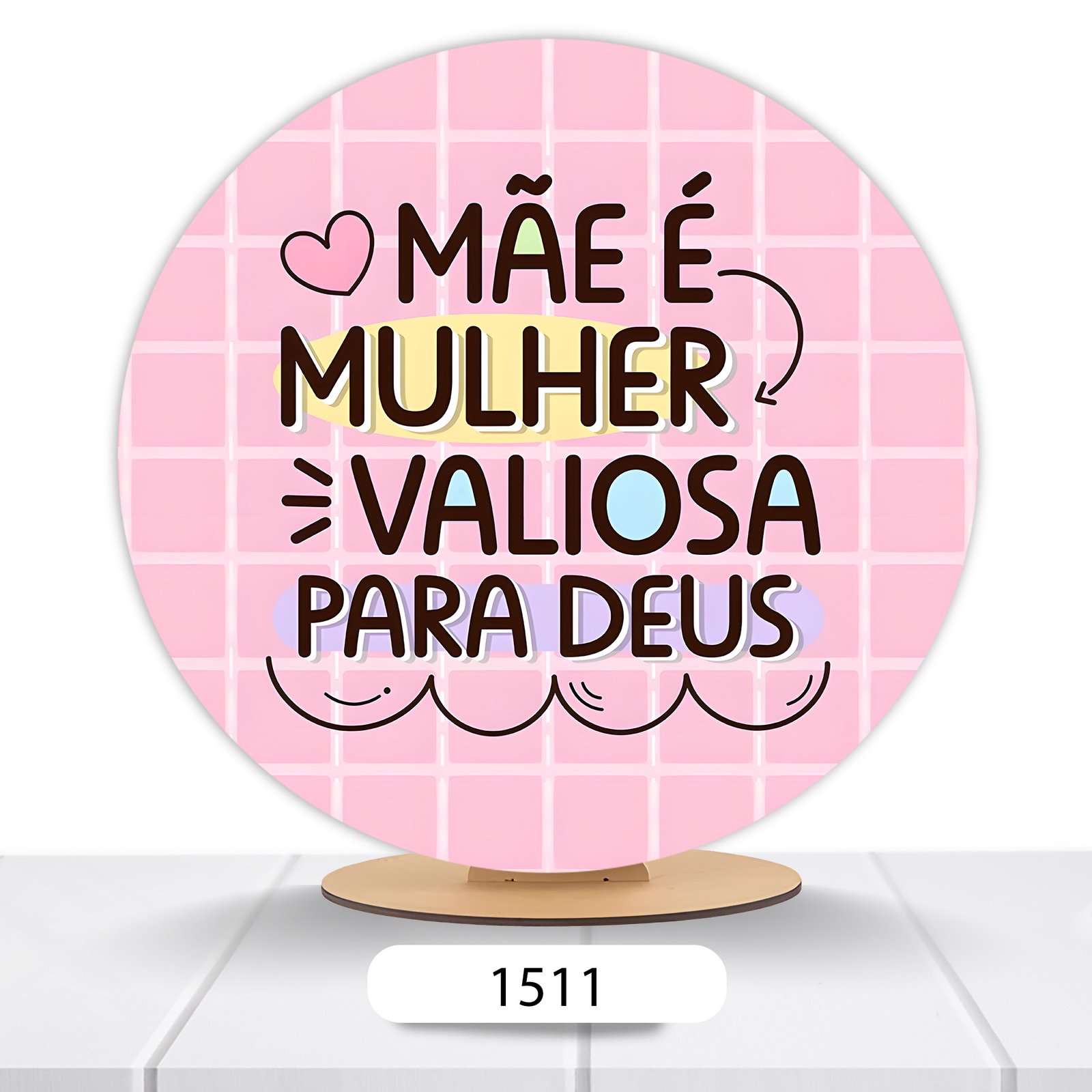 Painel Redondo Dia Das Mães 50x50cm - Imagem 18