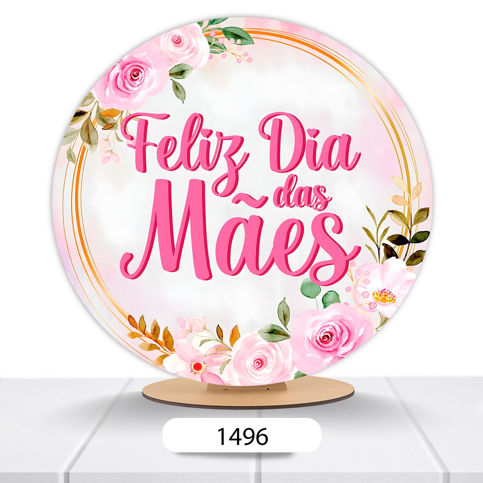 Painel Redondo Dia Das Mães 50x50cm - Imagem 3