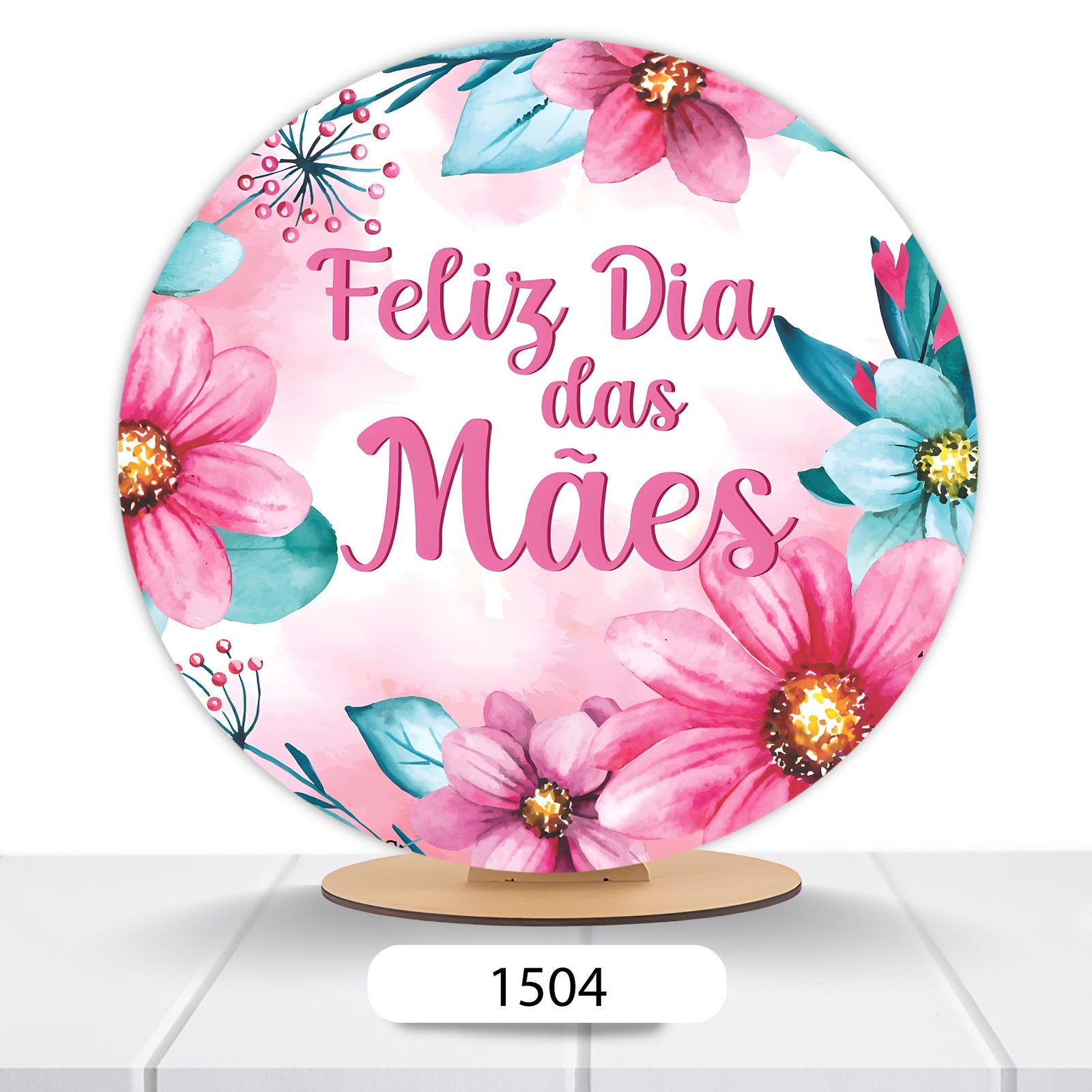Painel Redondo Dia Das Mães 50x50cm - Imagem 11