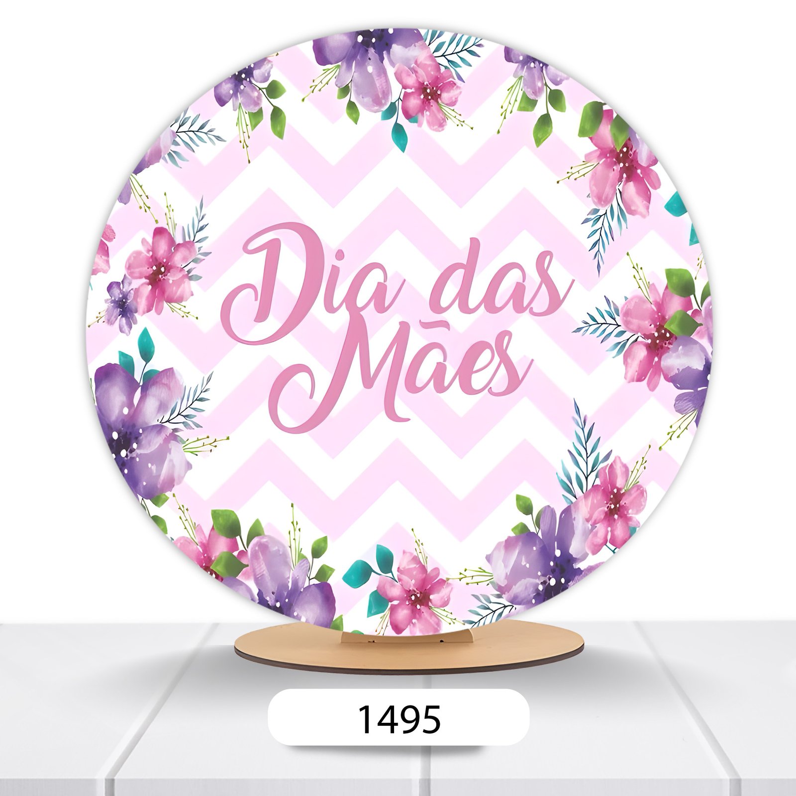 Painel Redondo Dia Das Mães 50x50cm - Imagem 2