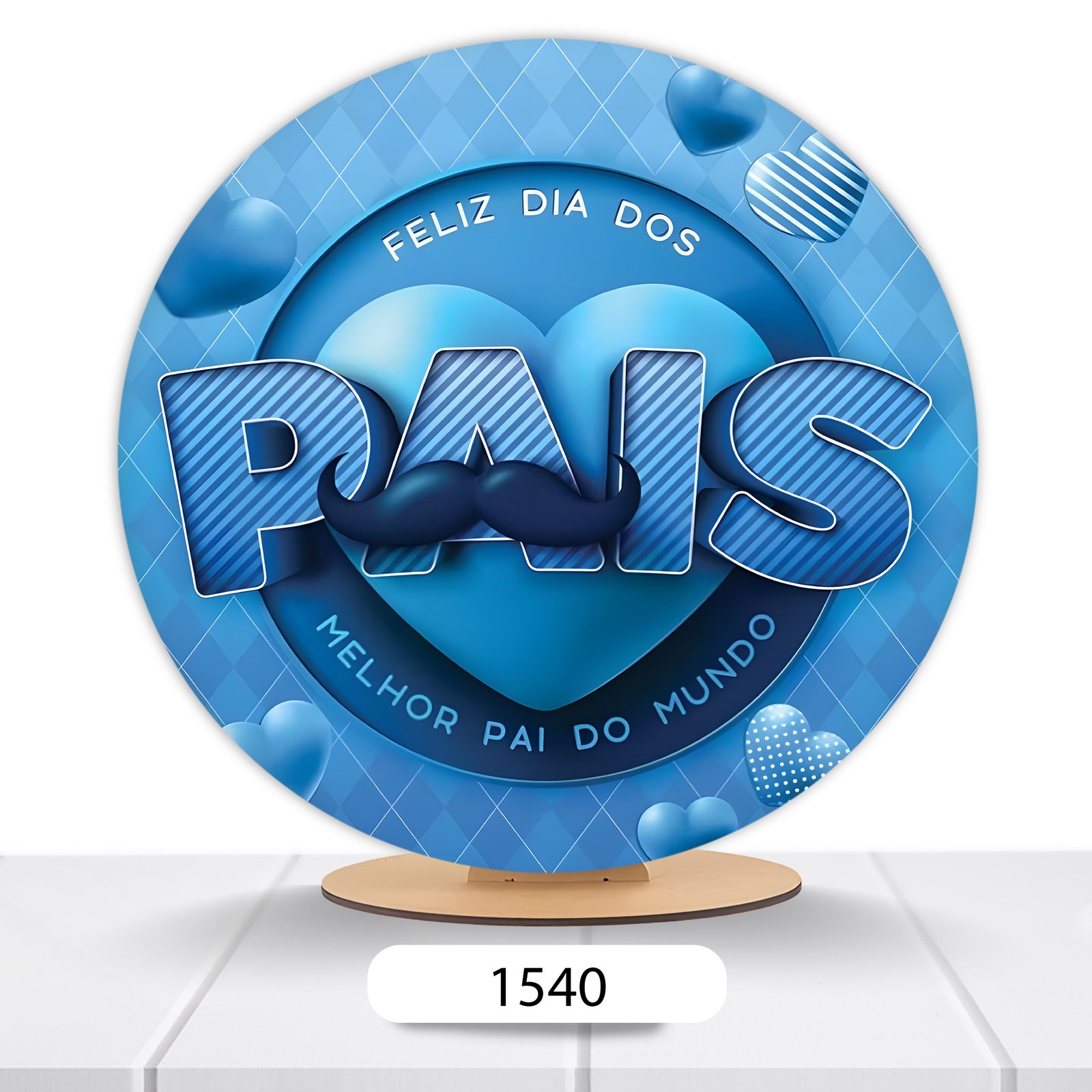 Painel Redondo Dia Dos Pais 50x50cm - Imagem 2