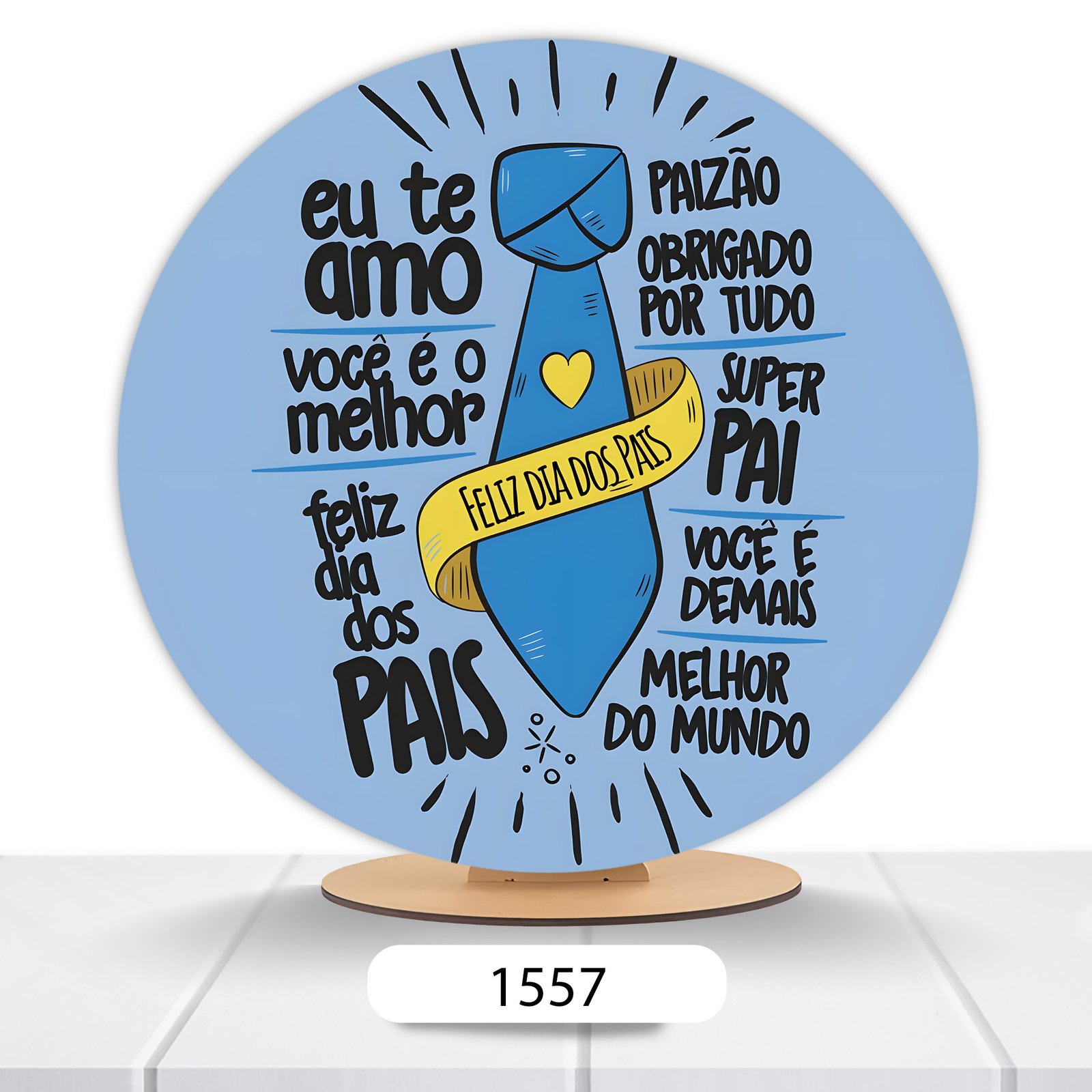 Painel Redondo Dia Dos Pais 50x50cm - Imagem 19
