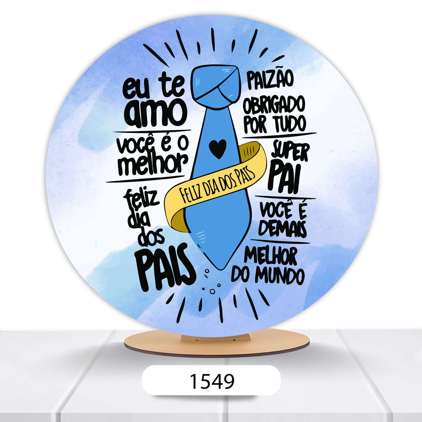 Painel Redondo Dia Dos Pais 50x50cm - Imagem 11