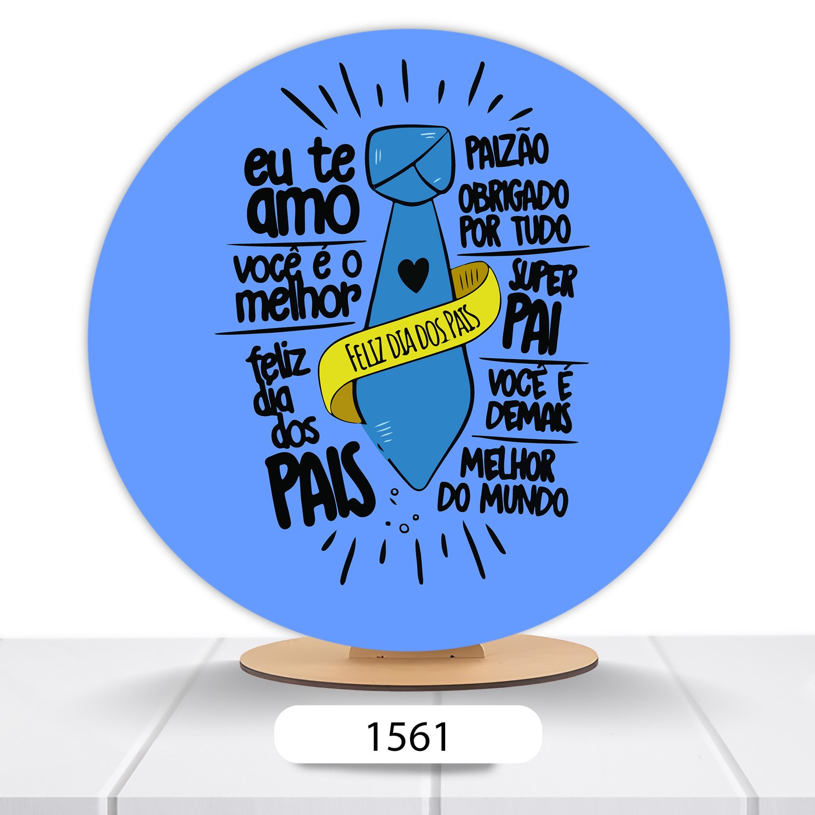 Painel Redondo Dia Dos Pais 50x50cm - Imagem 4