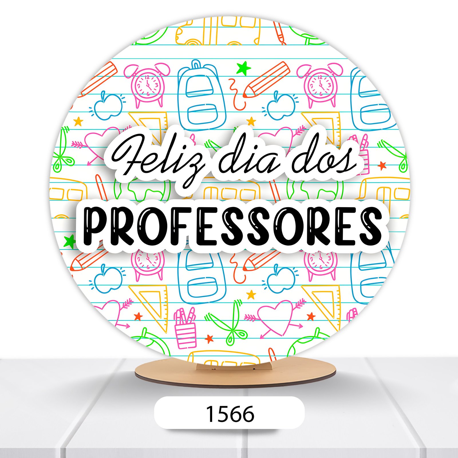 Painel Redondo Dia Dos Professores 50x50cm - Imagem 4