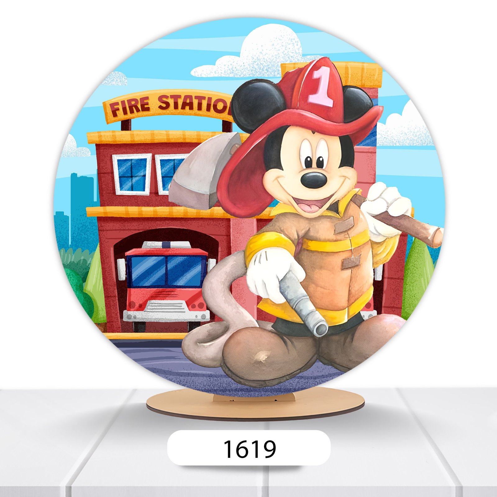 Painel Redondo Mickey 50x50cm - Imagem 5