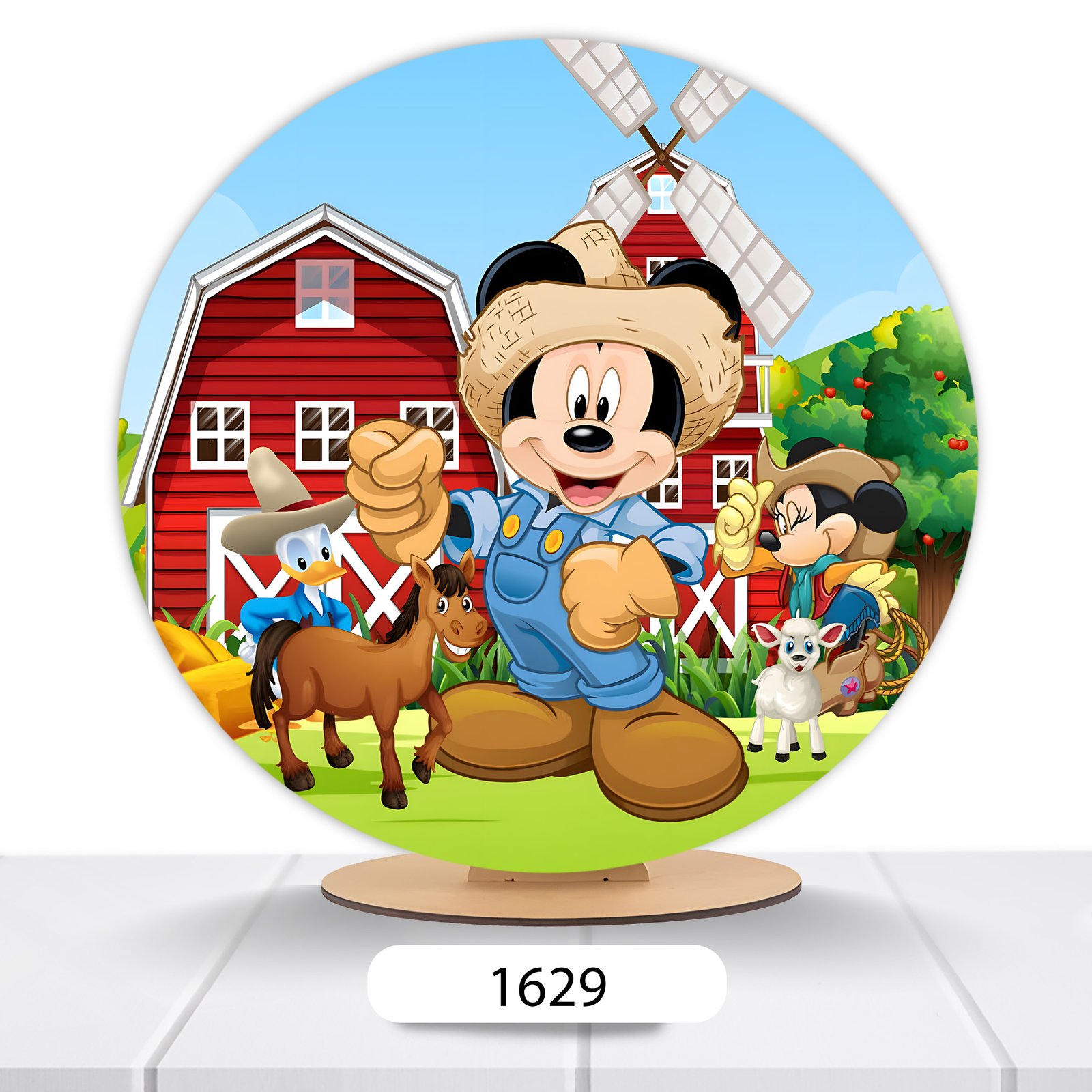 Painel Redondo Mickey 50x50cm - Imagem 15