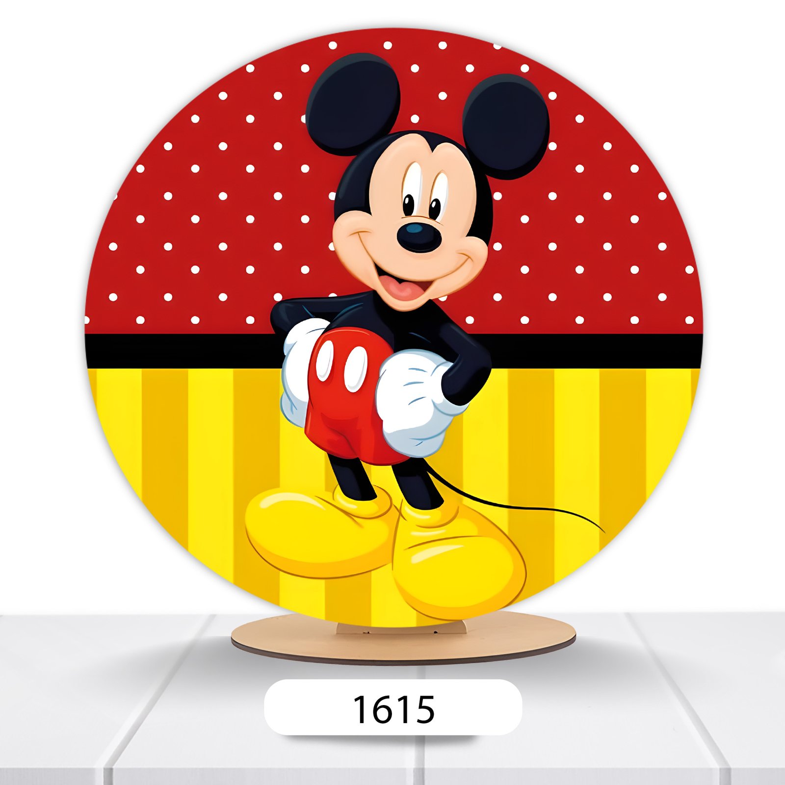 Painel Redondo Mickey 50x50cm