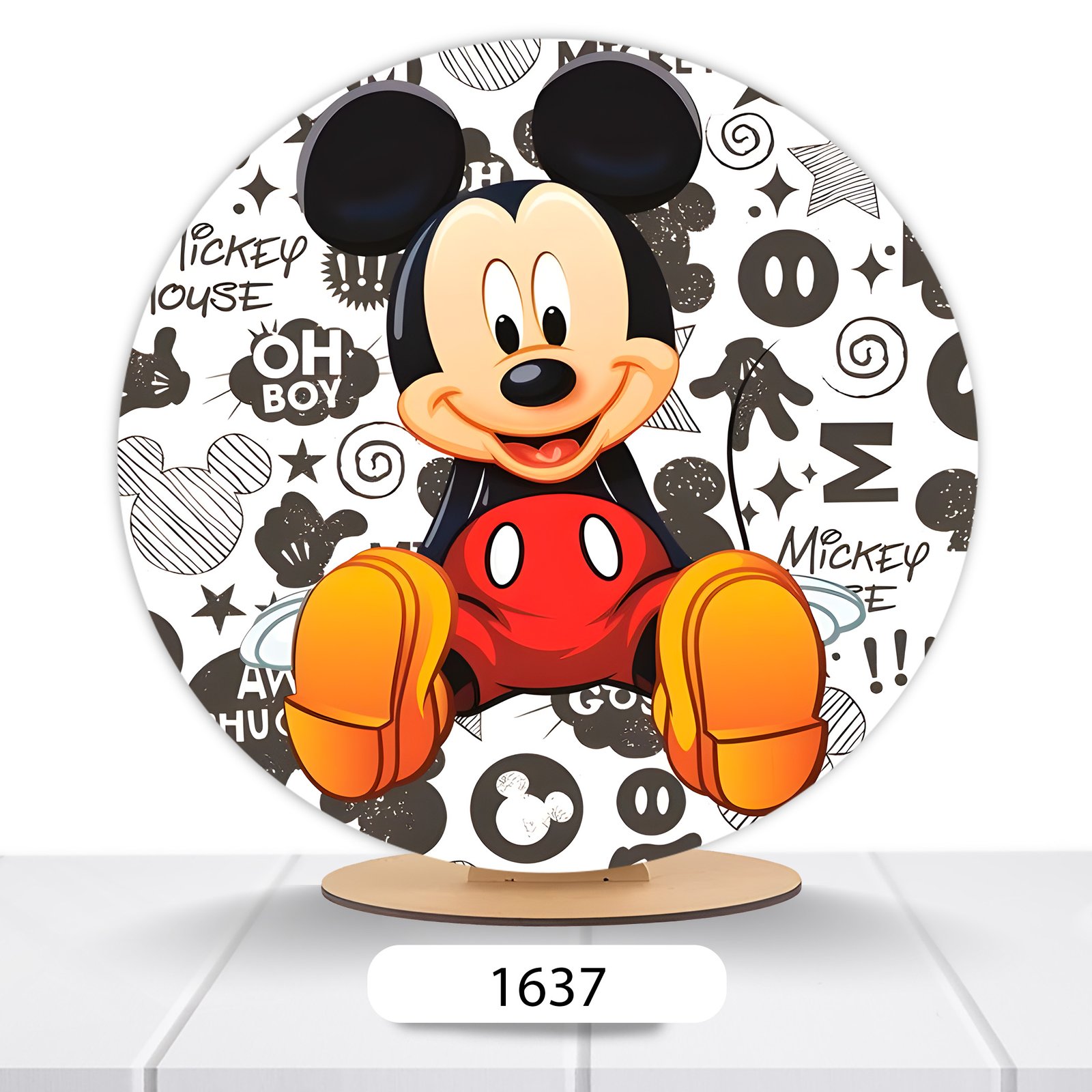 Painel Redondo Mickey 50x50cm - Imagem 4