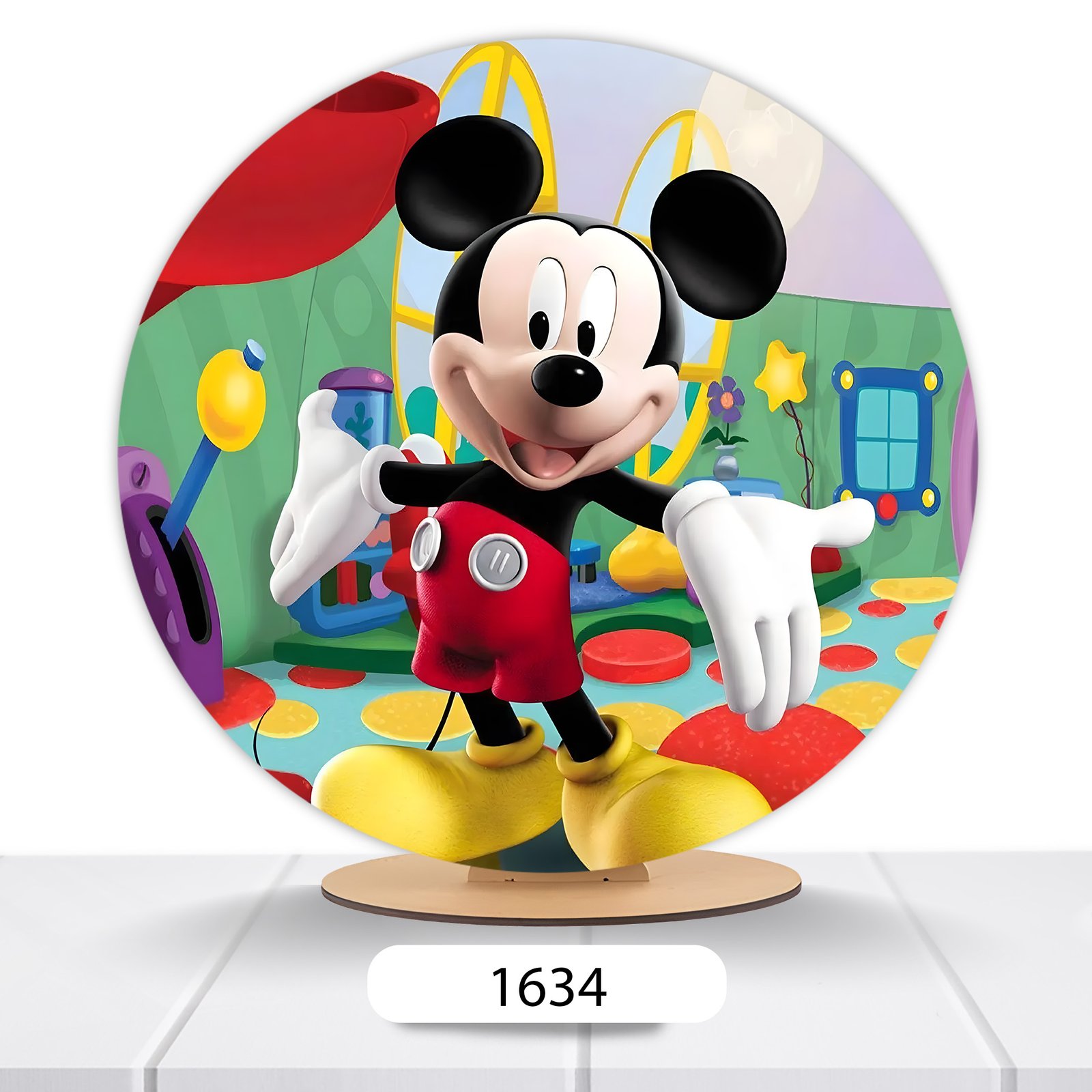 Painel Redondo Mickey 50x50cm