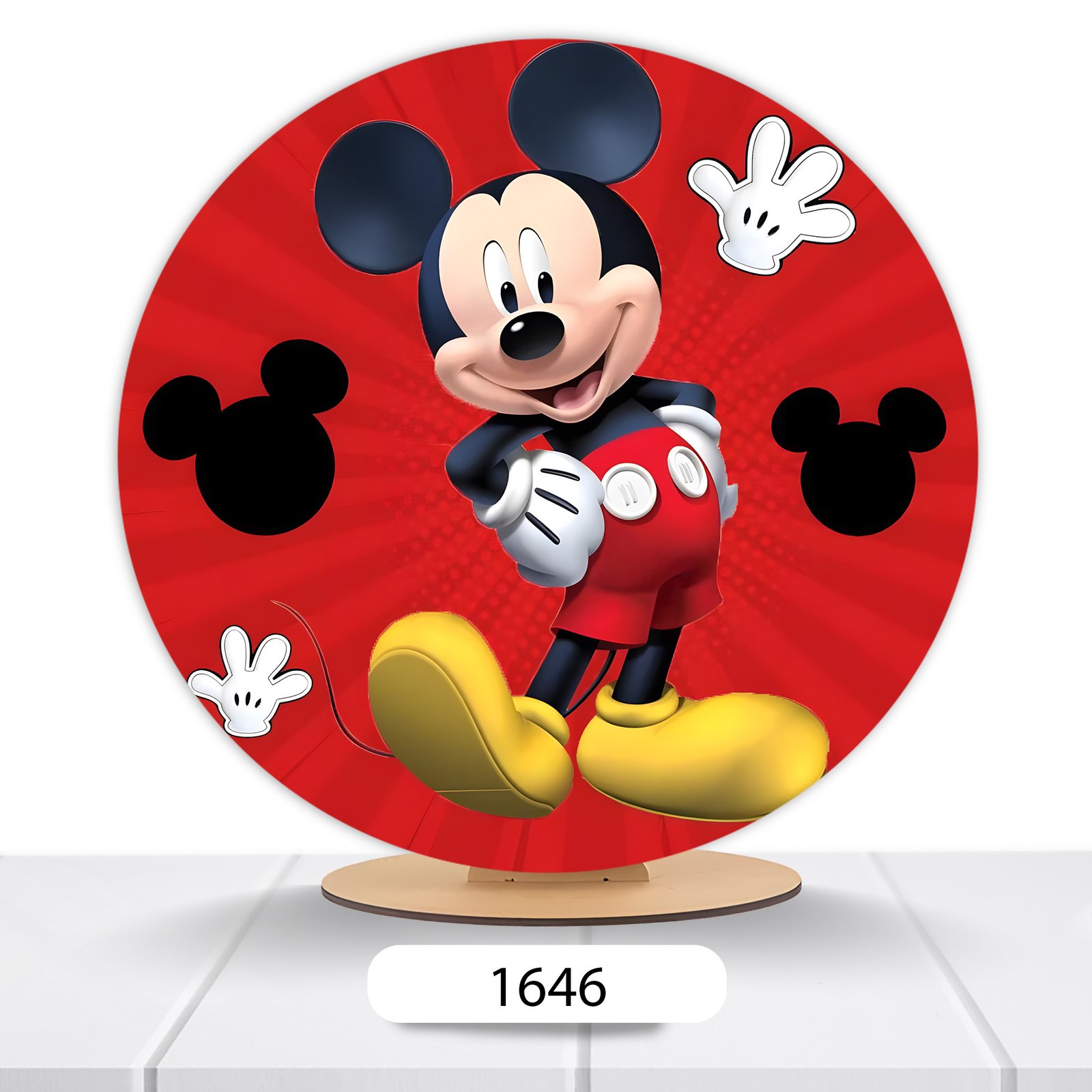 Painel Redondo Mickey 50x50cm - Imagem 13