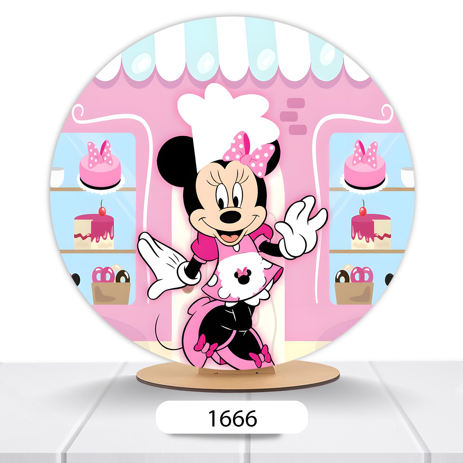 Painel Redondo Minnie 50x50cm - Imagem 12