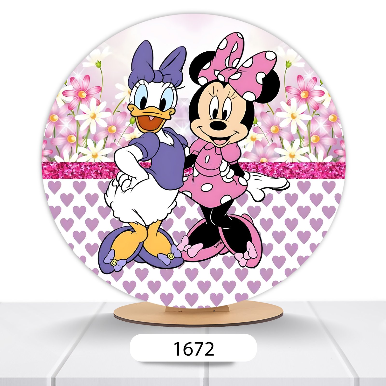 Painel Redondo Minnie 50x50cm - Imagem 18